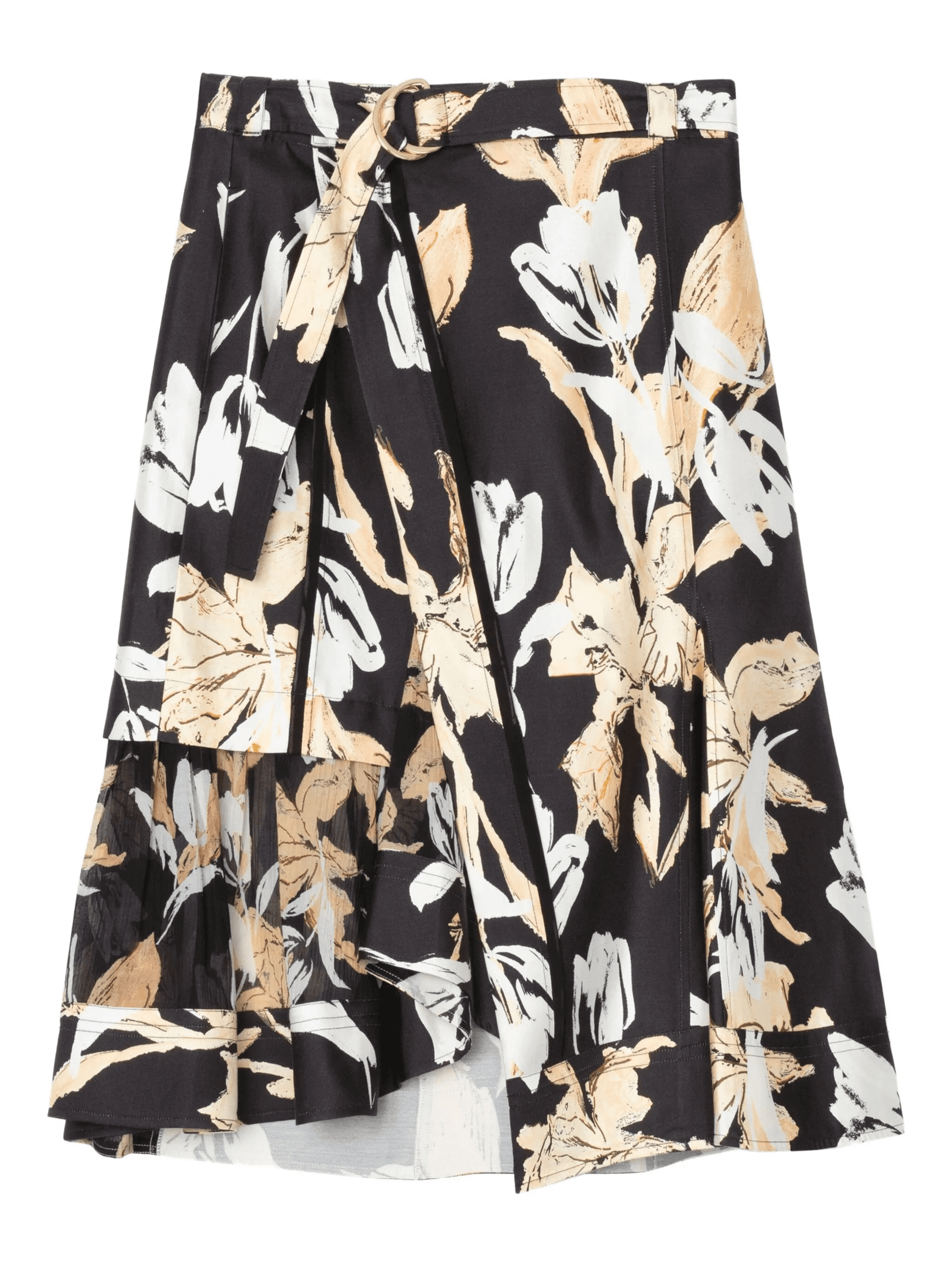 floral-print ruffled skirt - Image 1
