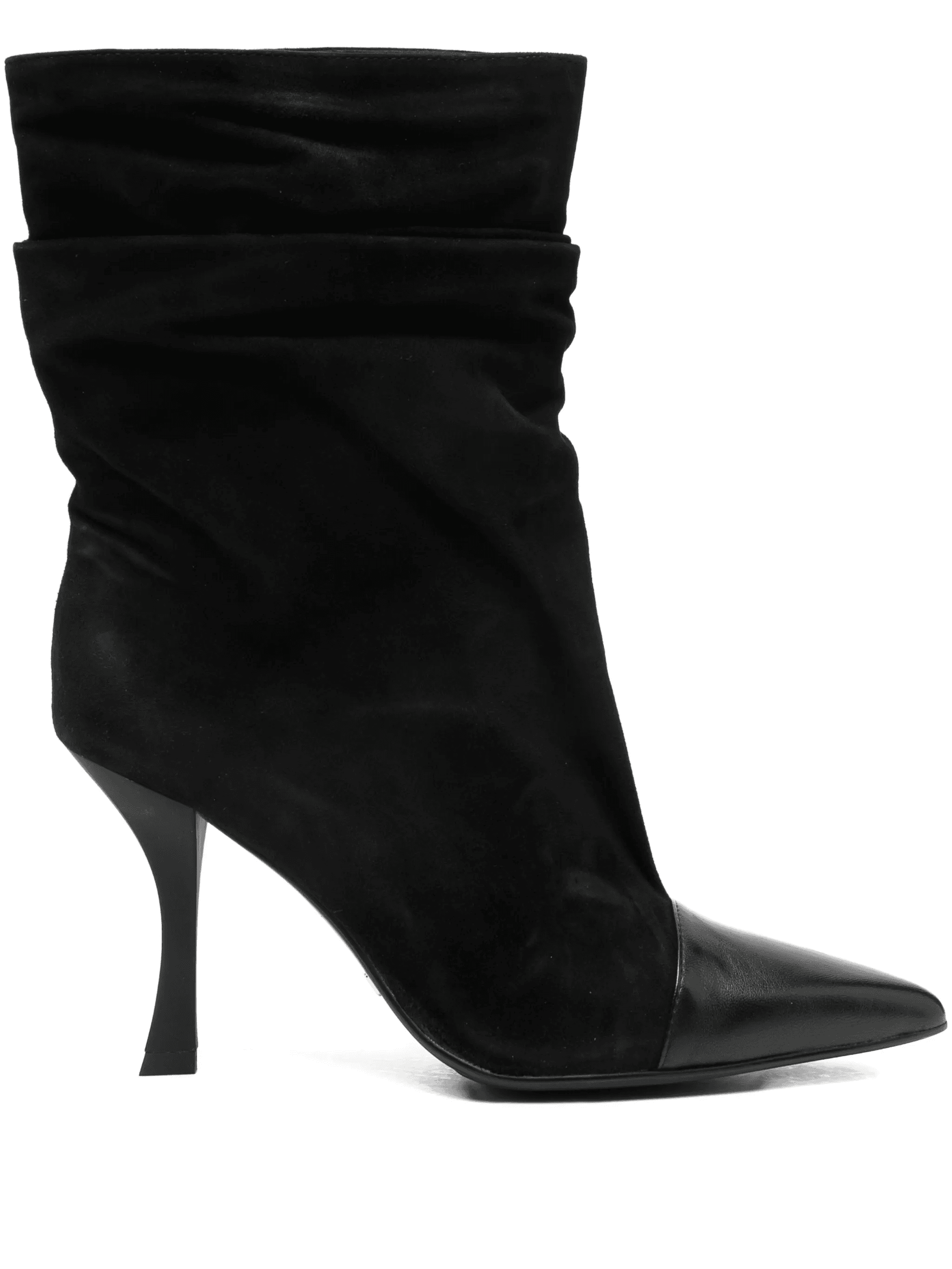 90mm pointed-toe ruched boots - Image 1
