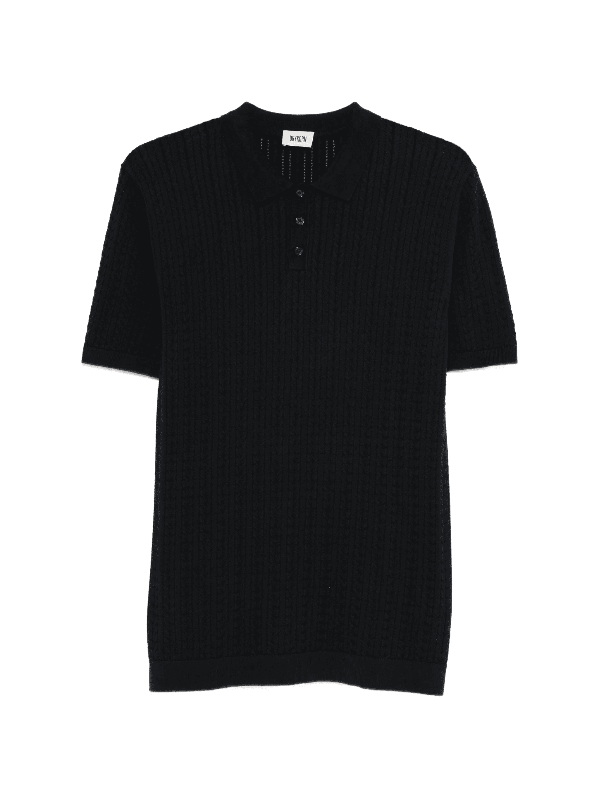 Triton cable-knit polo shirt - Image 1