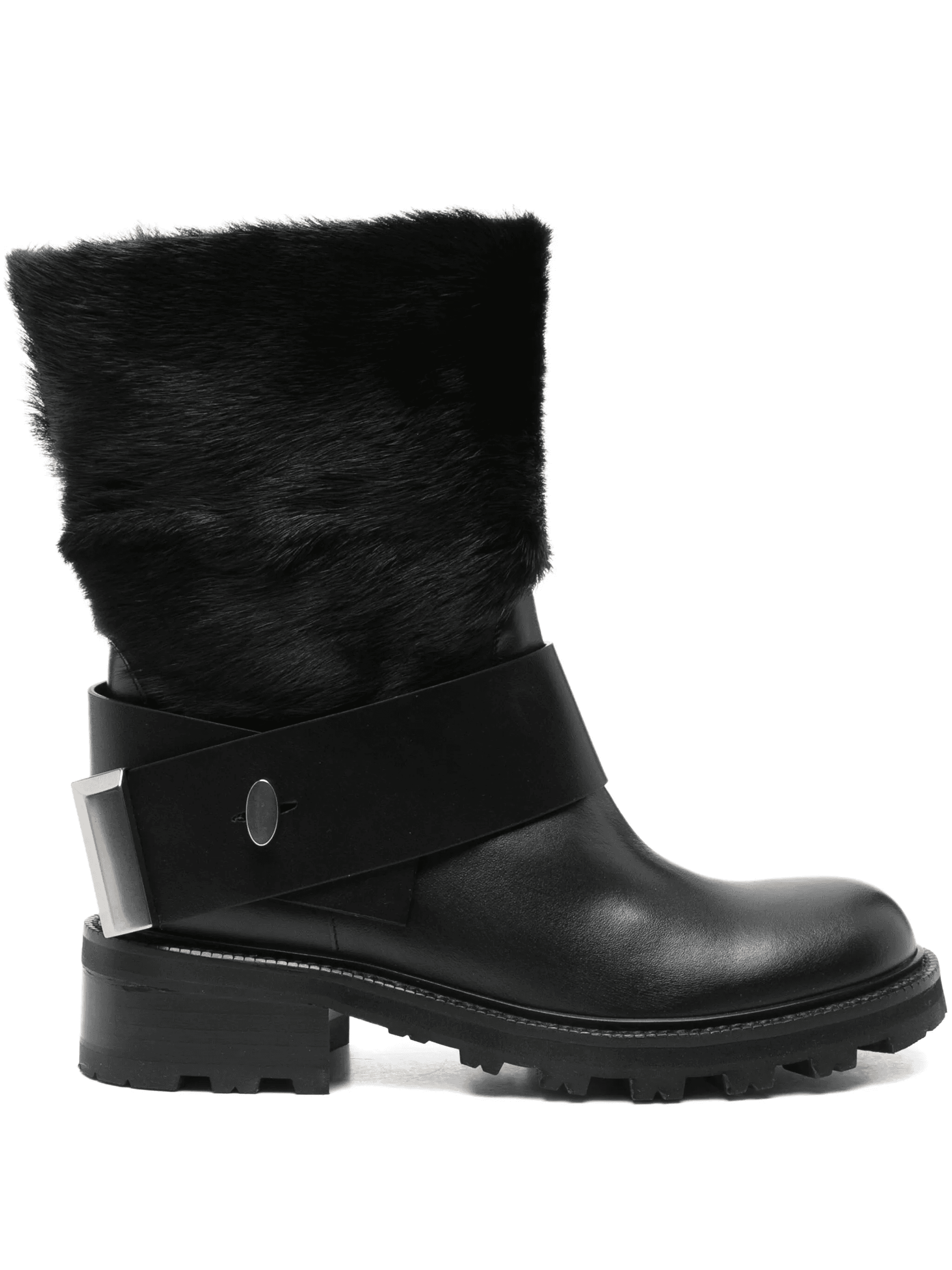 40mm fur-trimmed ankle boots - Image 1