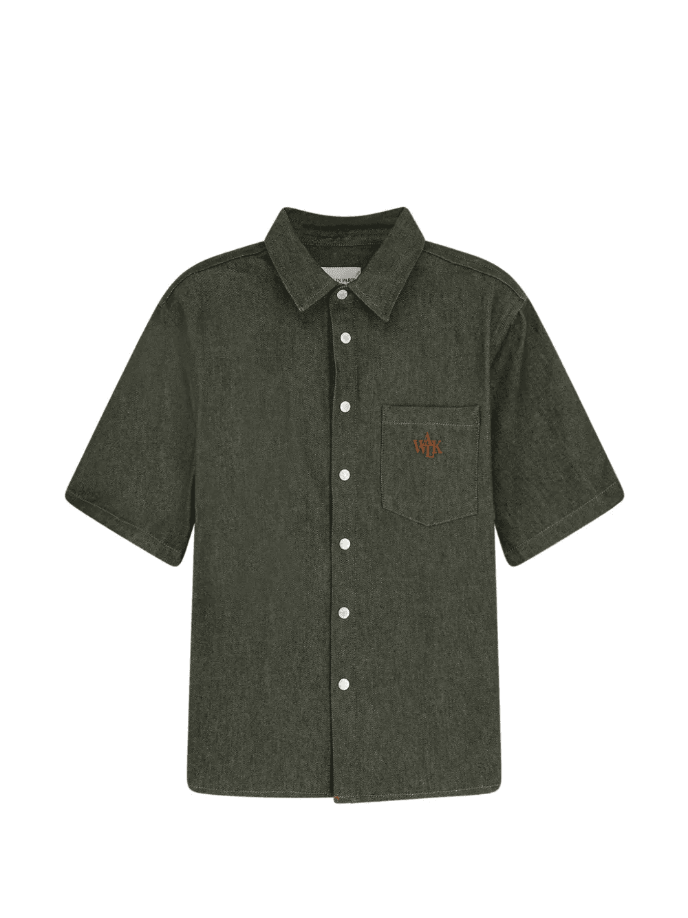 logo-embroidered pocket shirt - Image 1