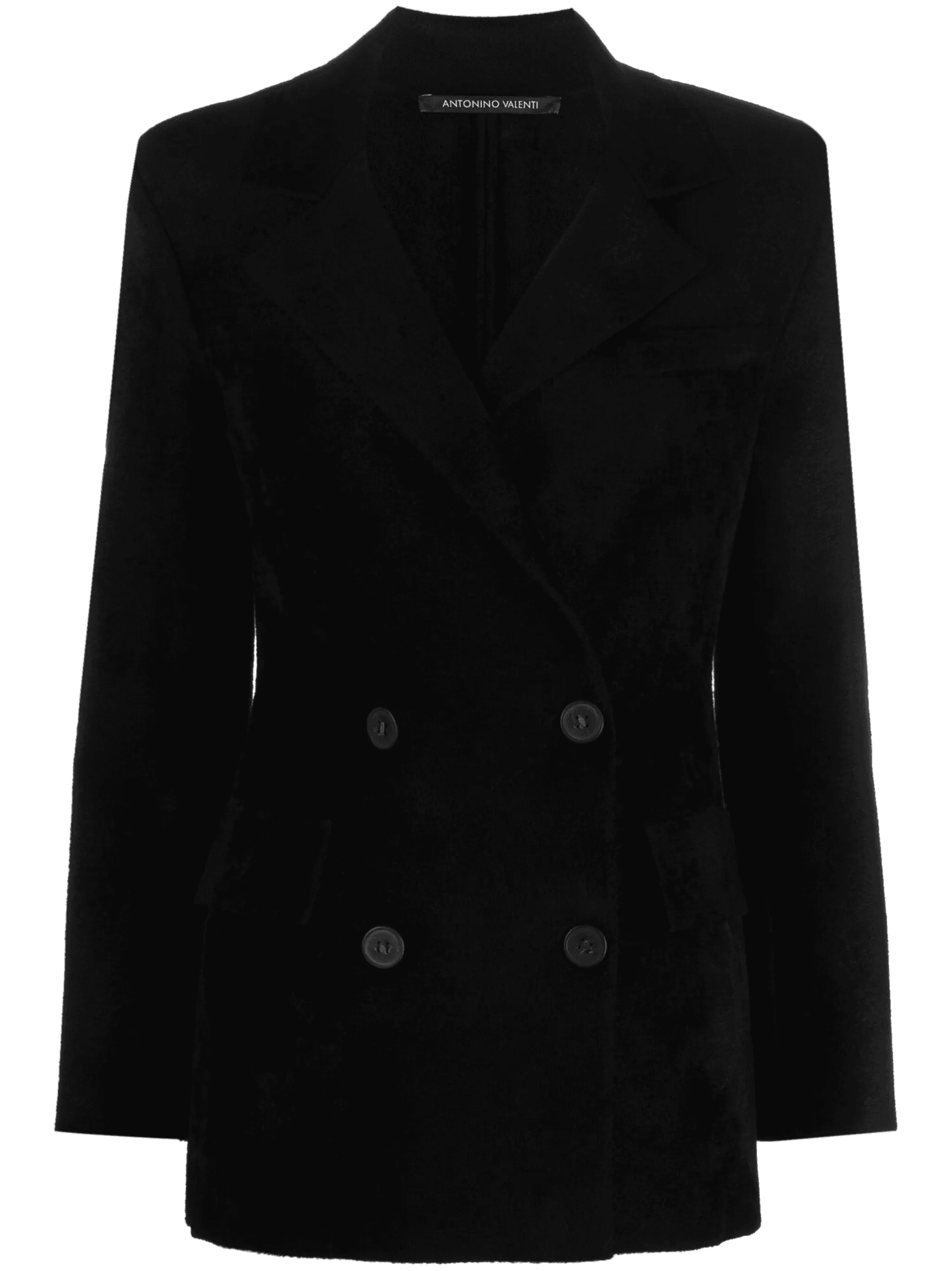 notched-lapel double-breasted blazer - Image 1