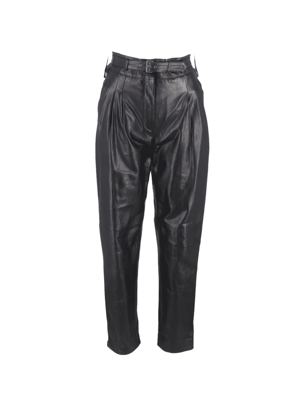 belted leather trousers - Image 1