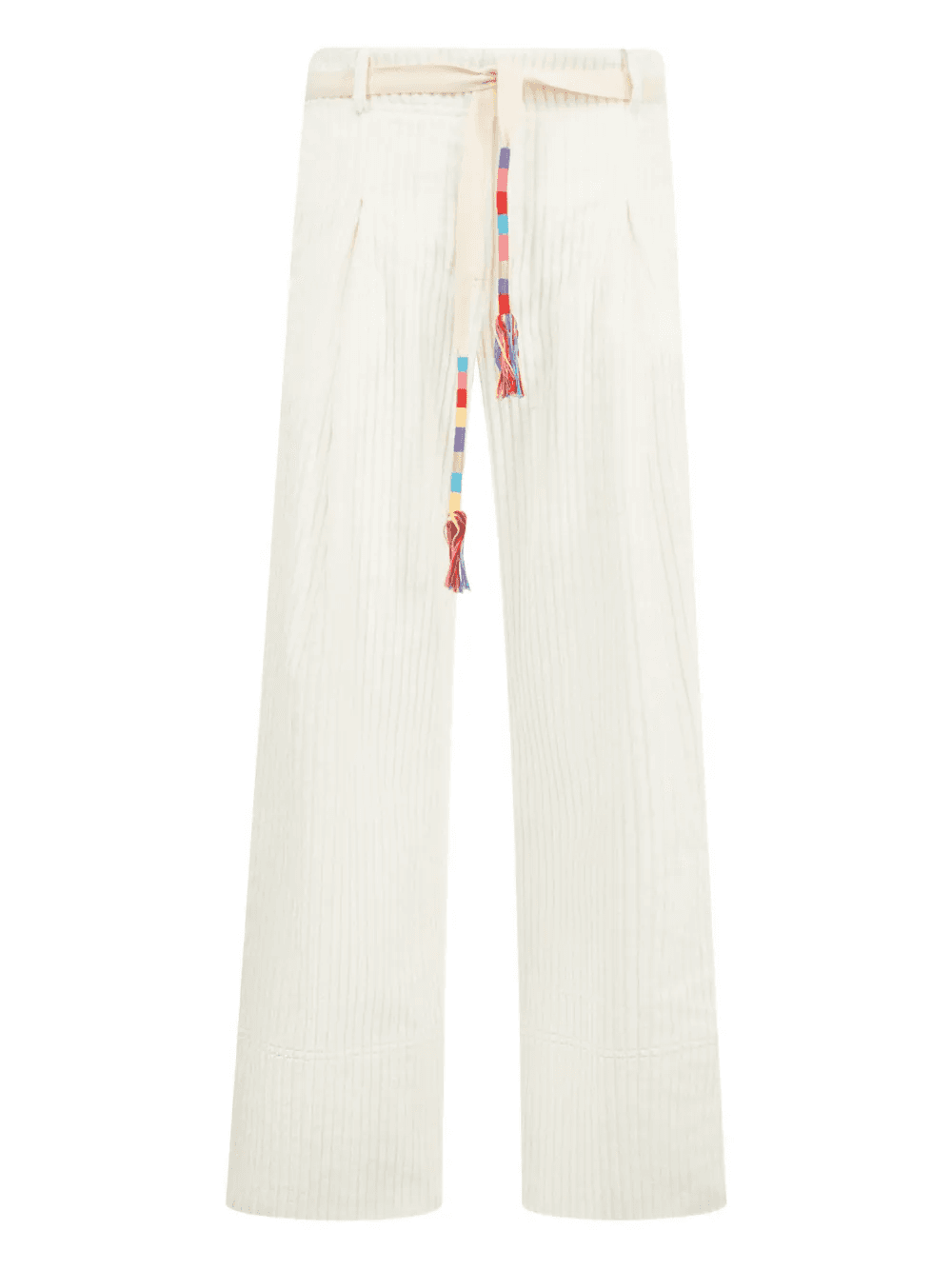 cord-belt wide-leg trousers - Image 1