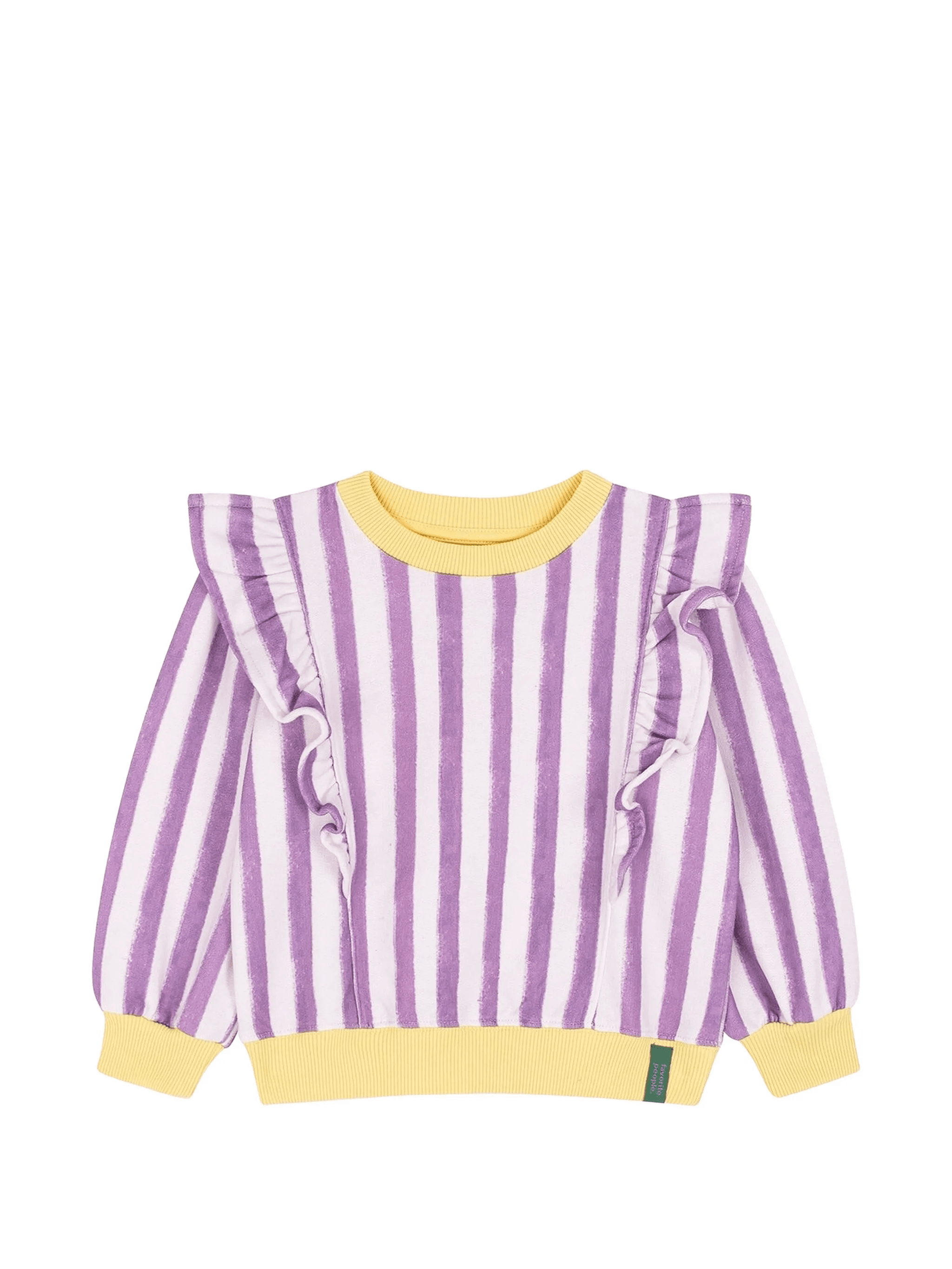 Spritz ruffled striped sweatshirt - Image 1