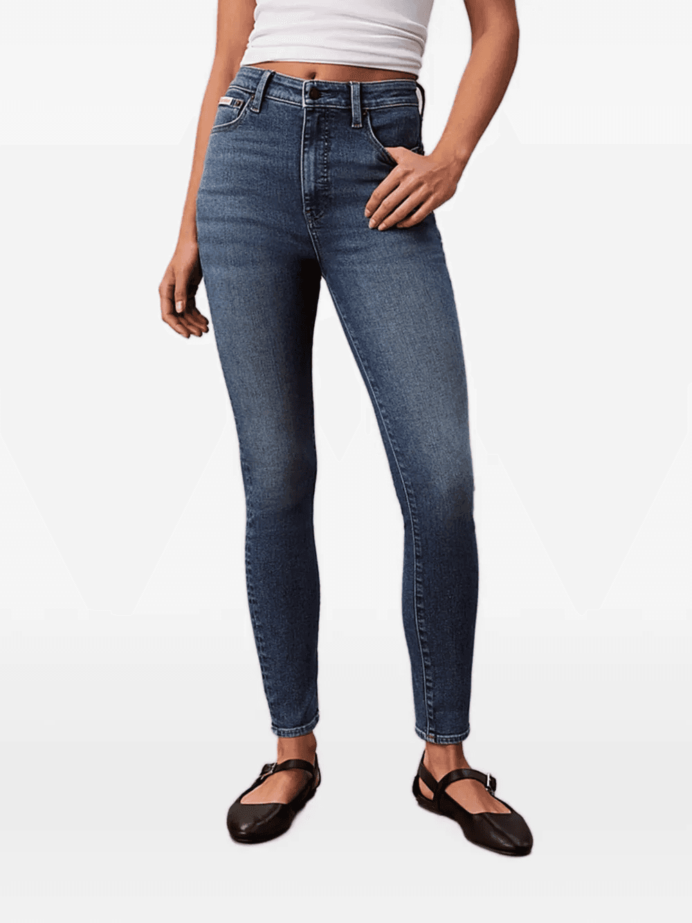 high rise skinny jeans - Image 1