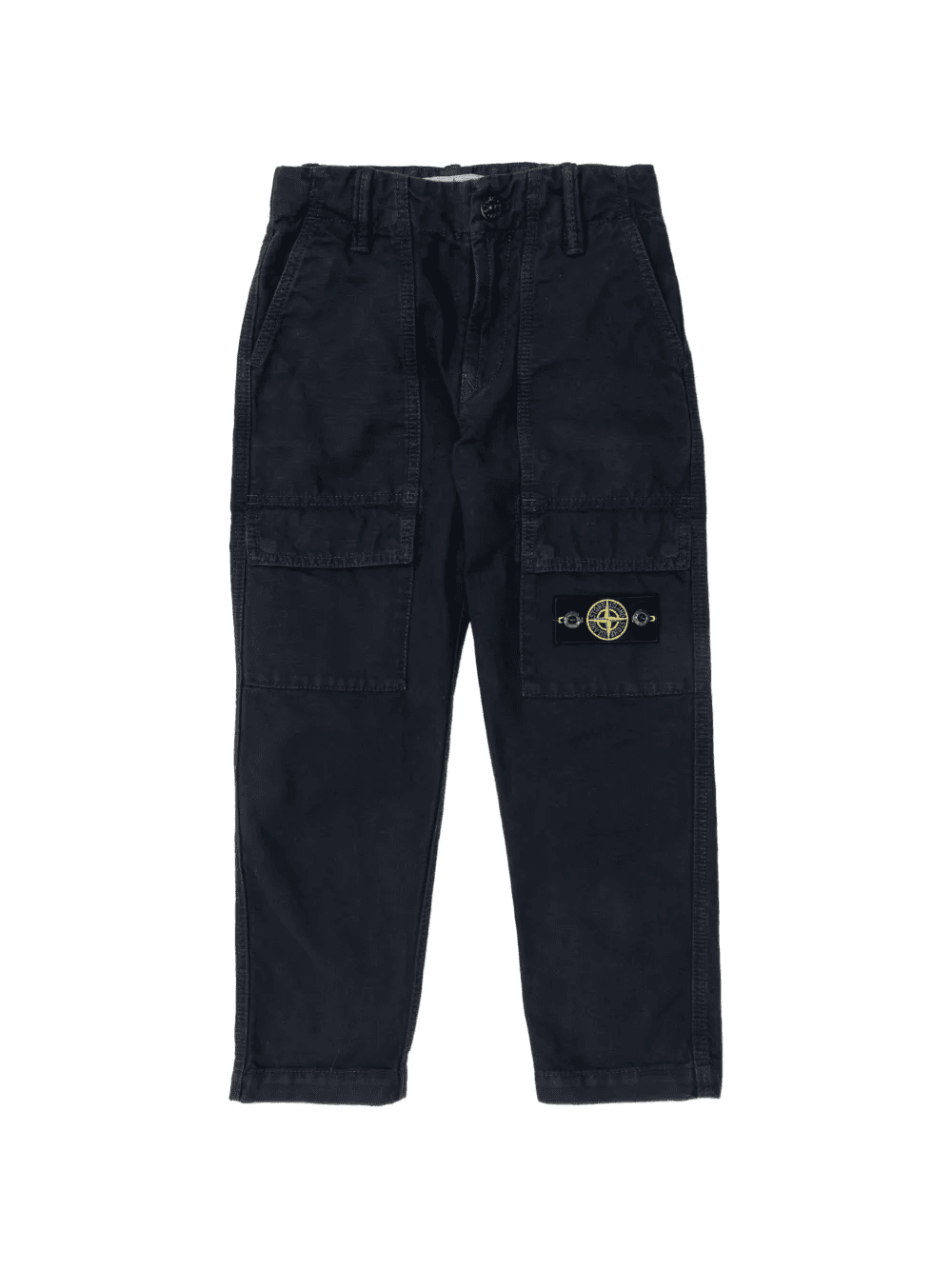 logo-patch cargo-pockets trousers - Image 1