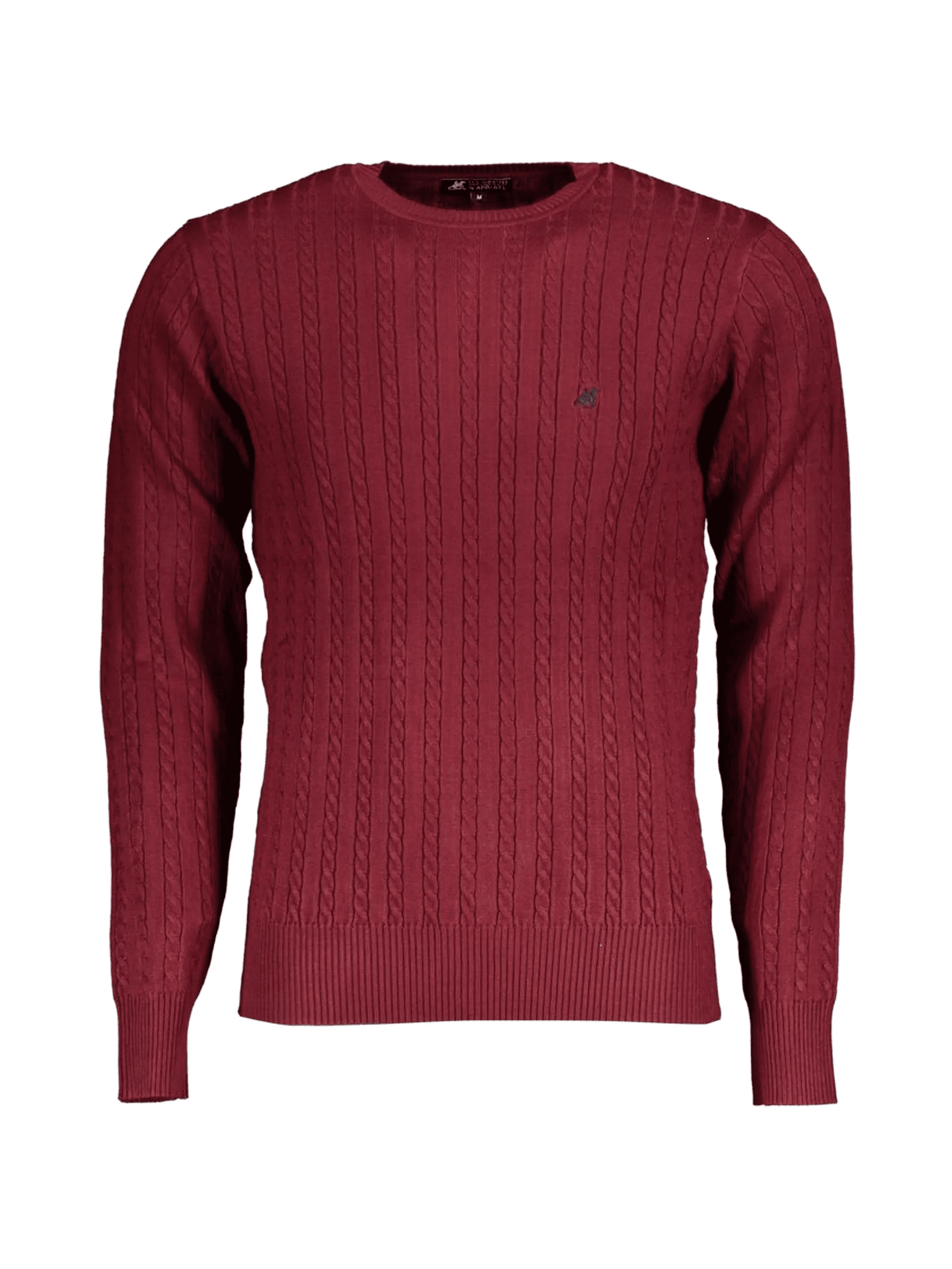 cable-knit embroidered sweater - Image 1