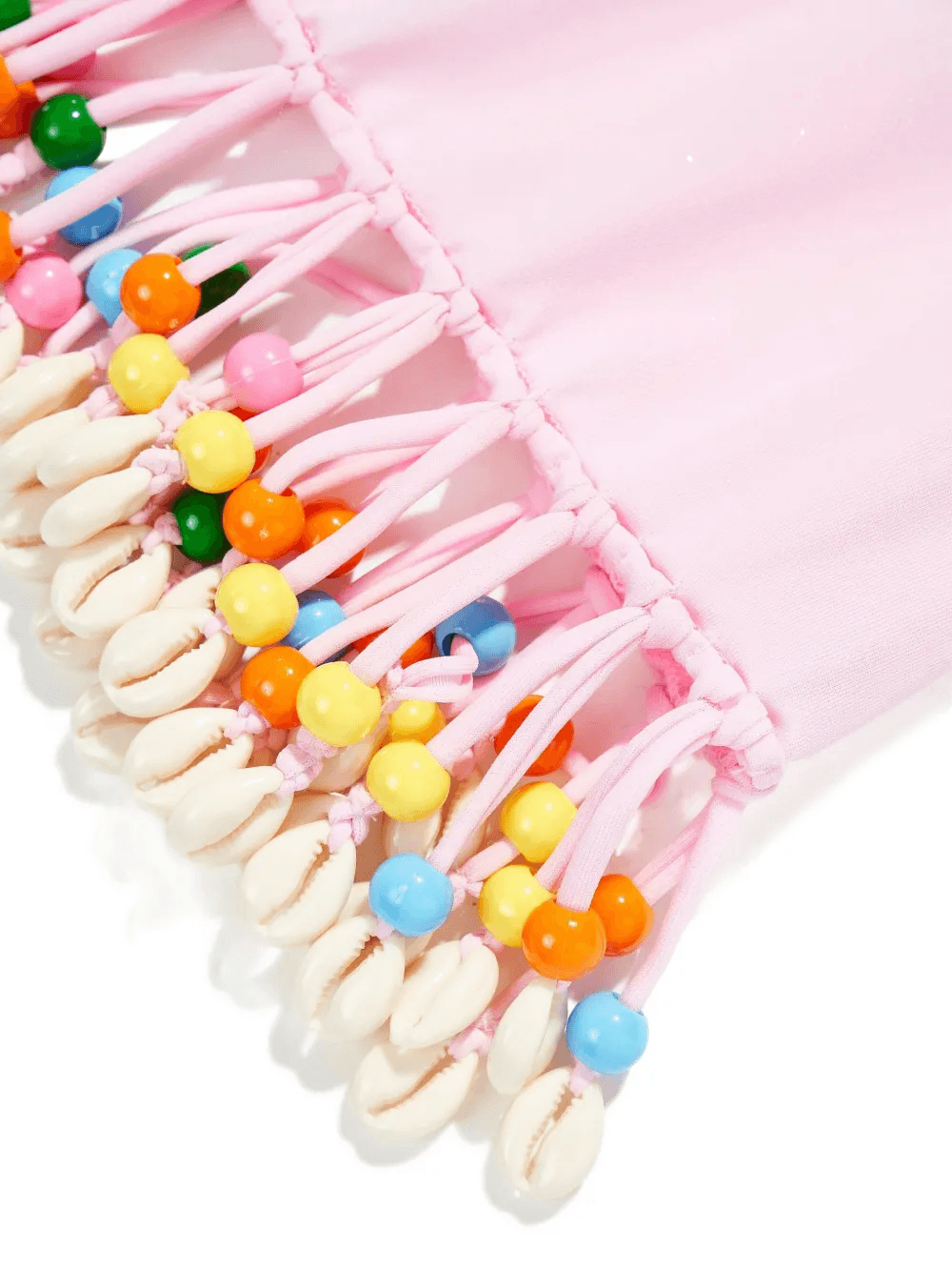 beaded-hem shell skirt - Image 1