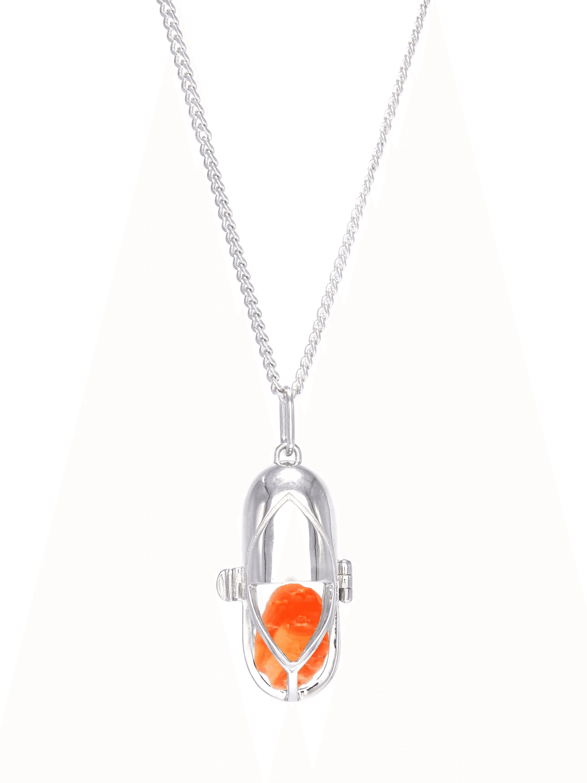 Carnelian statement-pendant necklace - Image 1