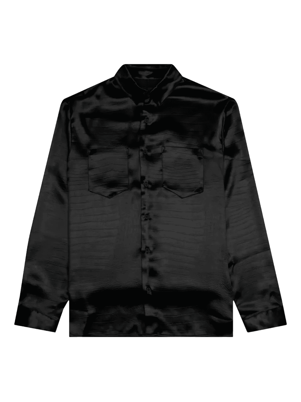 Malcom crocodile-effect satin shirt - Image 1