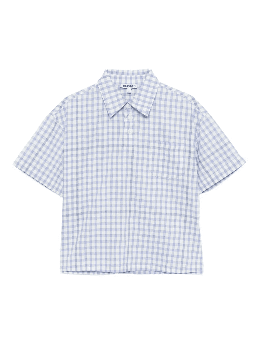 gingham check pattern shirt - Image 1