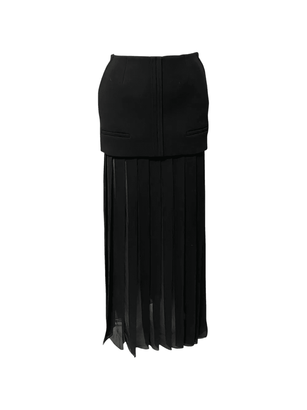 pleated maxi skirt - Image 1