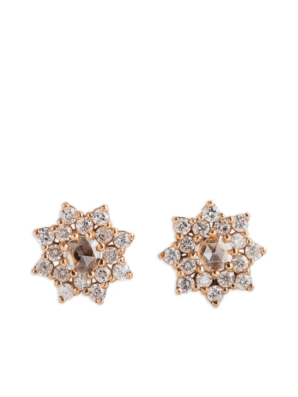 18K rose gold Sherzade diamond earrings - Image 1