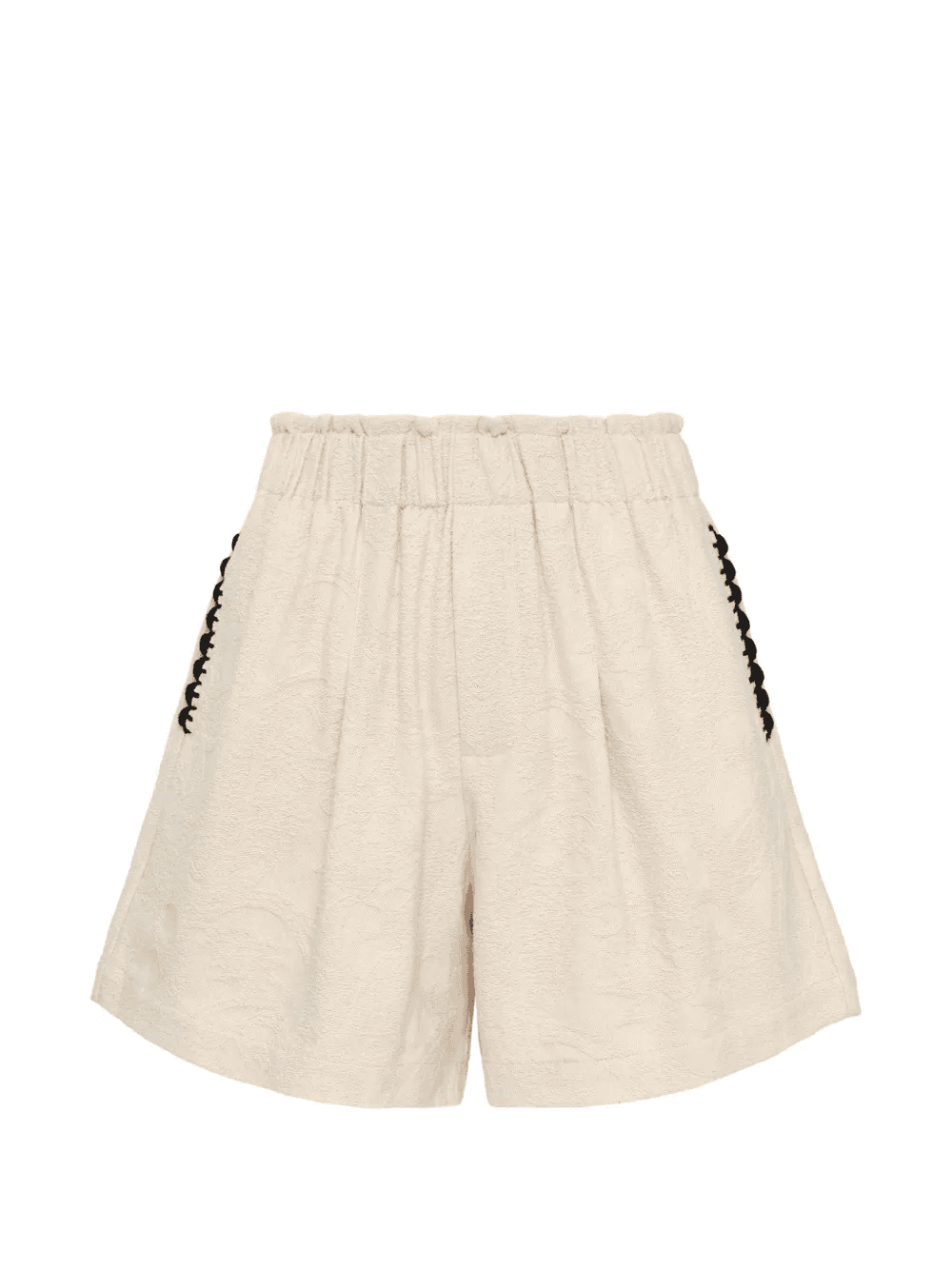 contrast trim shorts - Image 1