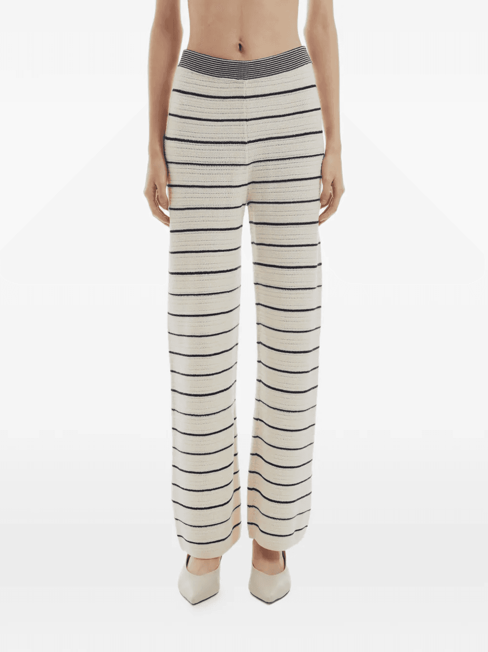 striped straight trousers - Image 1