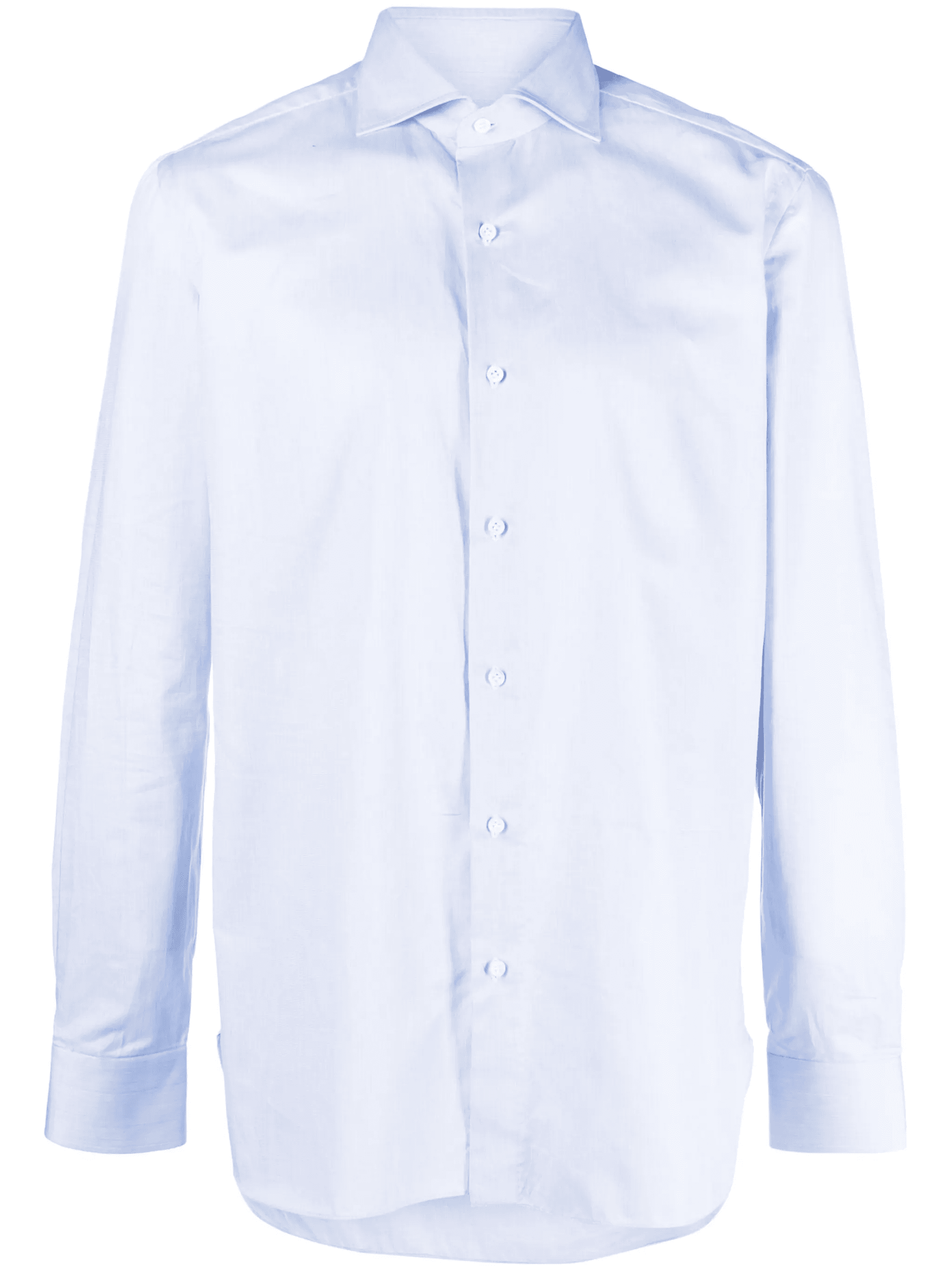 spread-collar plain shirt - Image 1