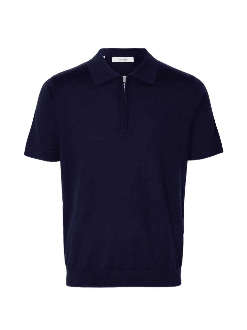 half zip knitted polo - Image 1