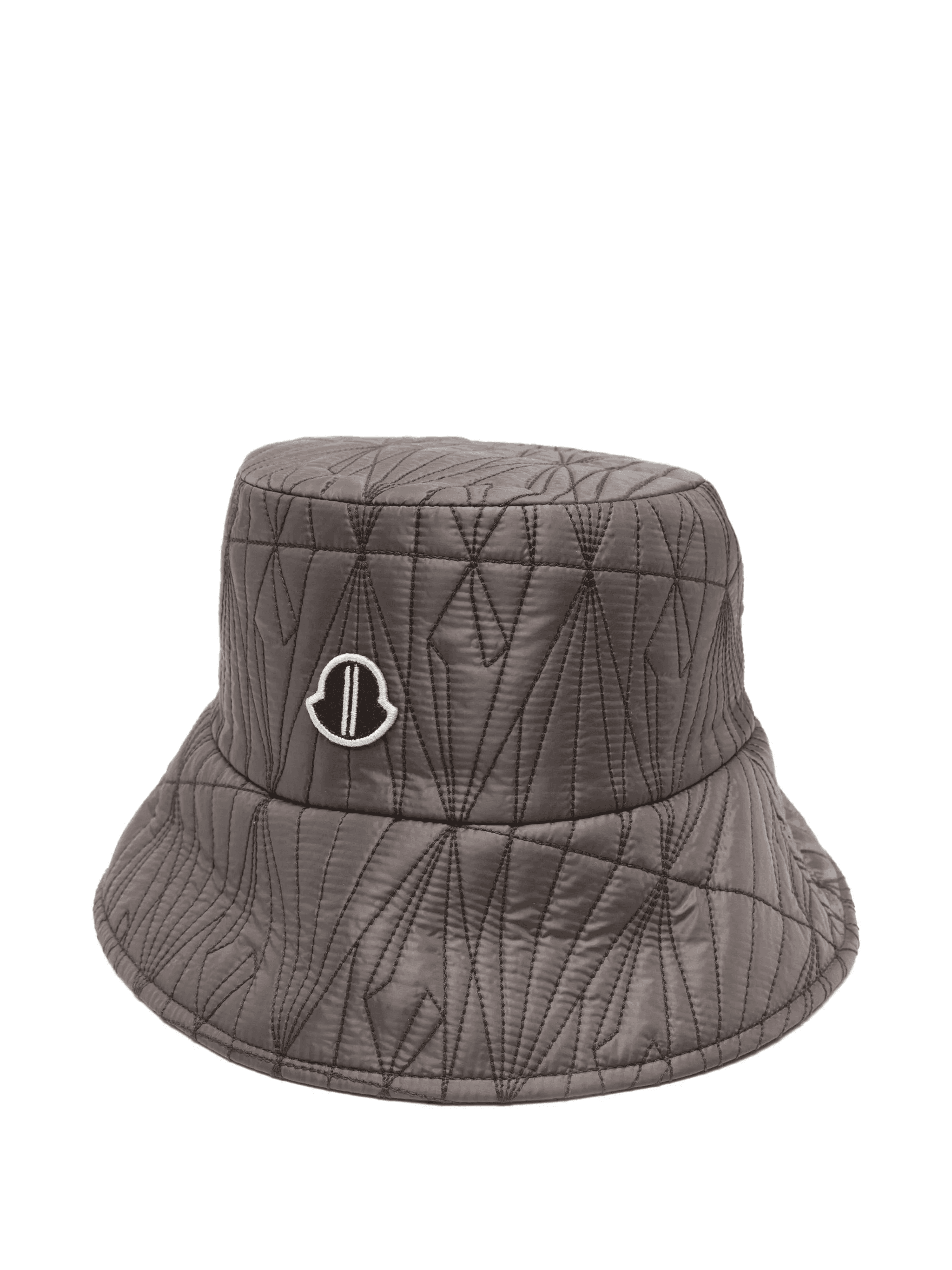logo-patch quilted bucket hat - Image 1