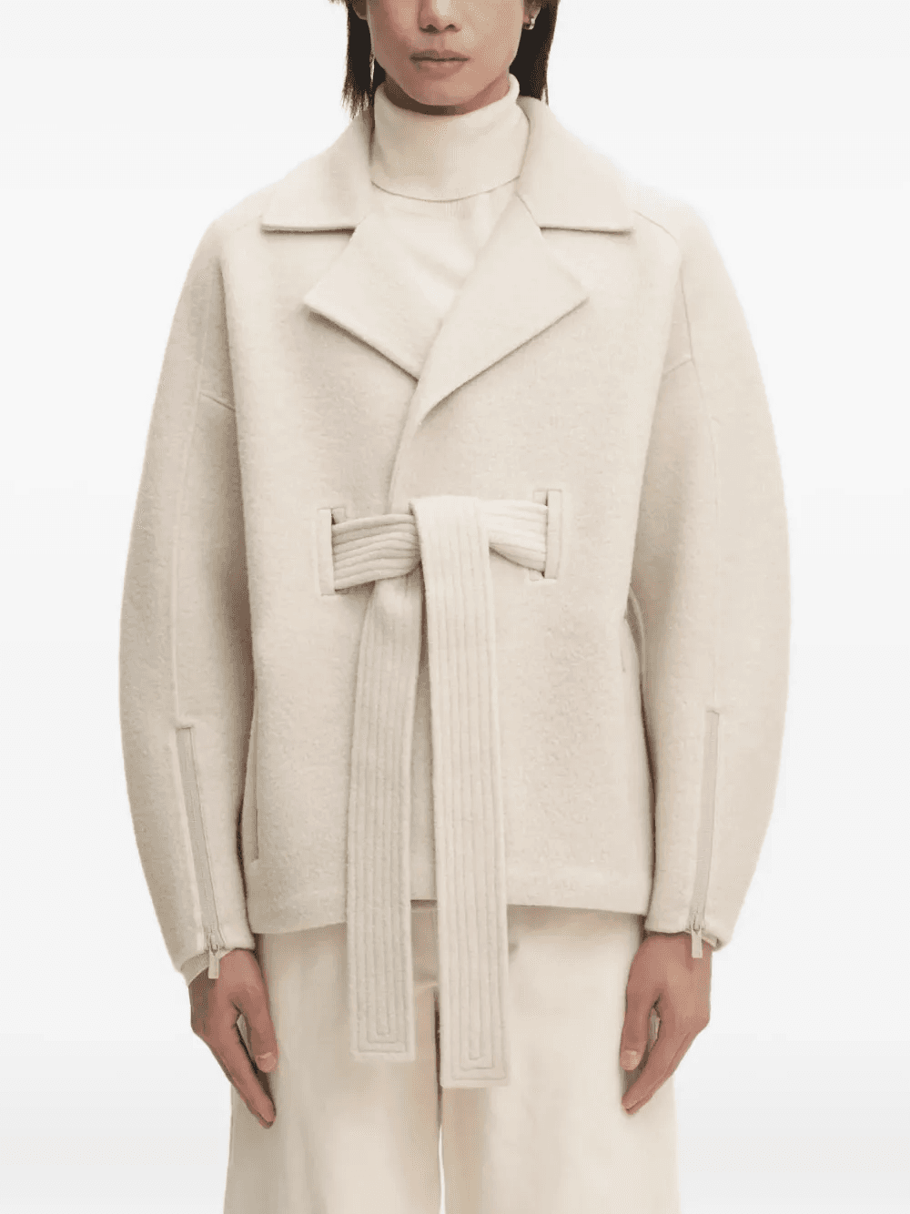 belted wool coat - Image 1