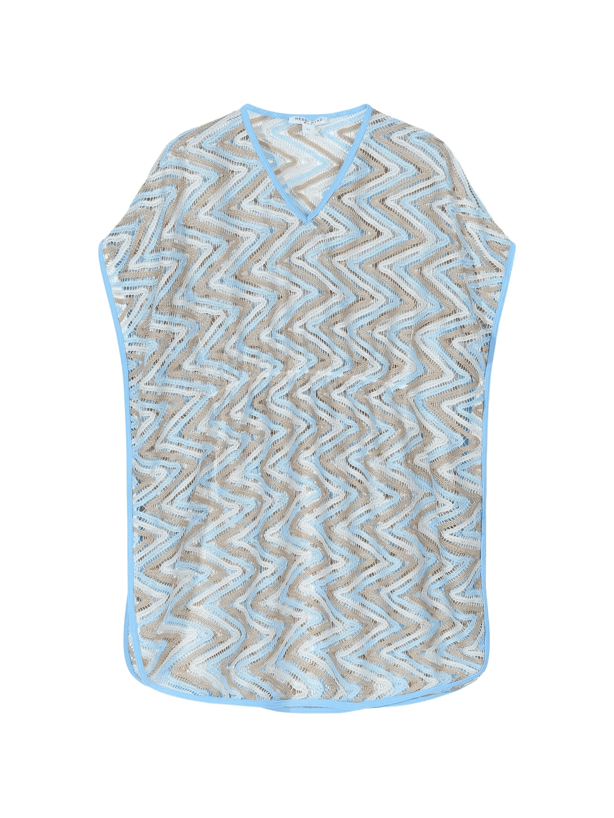 patterned V-neck top - Image 1