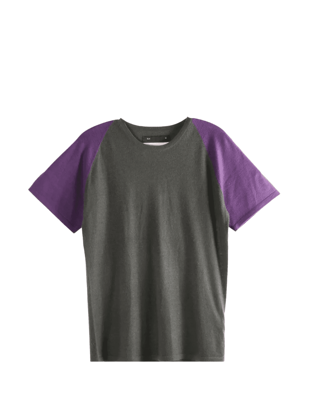 short-sleeved colour-block T-shirt - Image 1