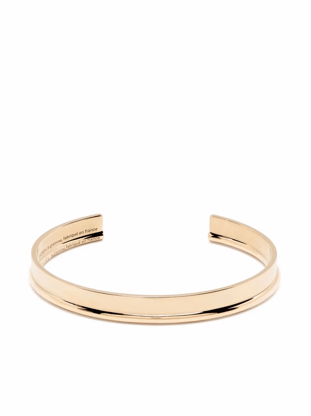 18kt polished yellow gold Ribbon cuff set - Image 1