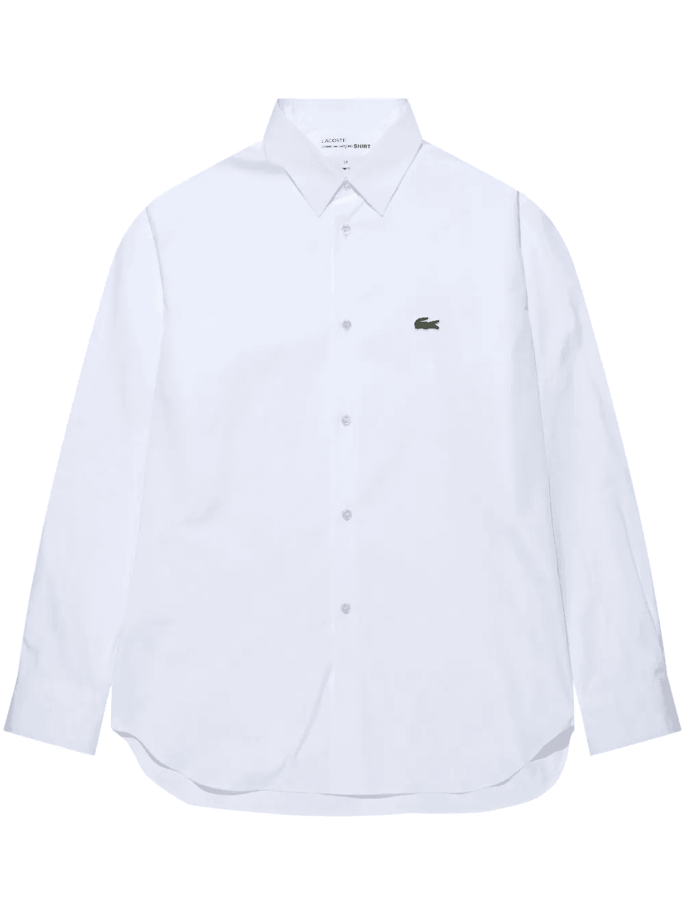 x Lacoste logo-patch cotton shirt - Image 1