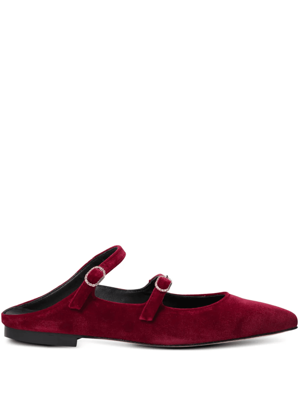 velvet buckle-embellished loafers - Image 1