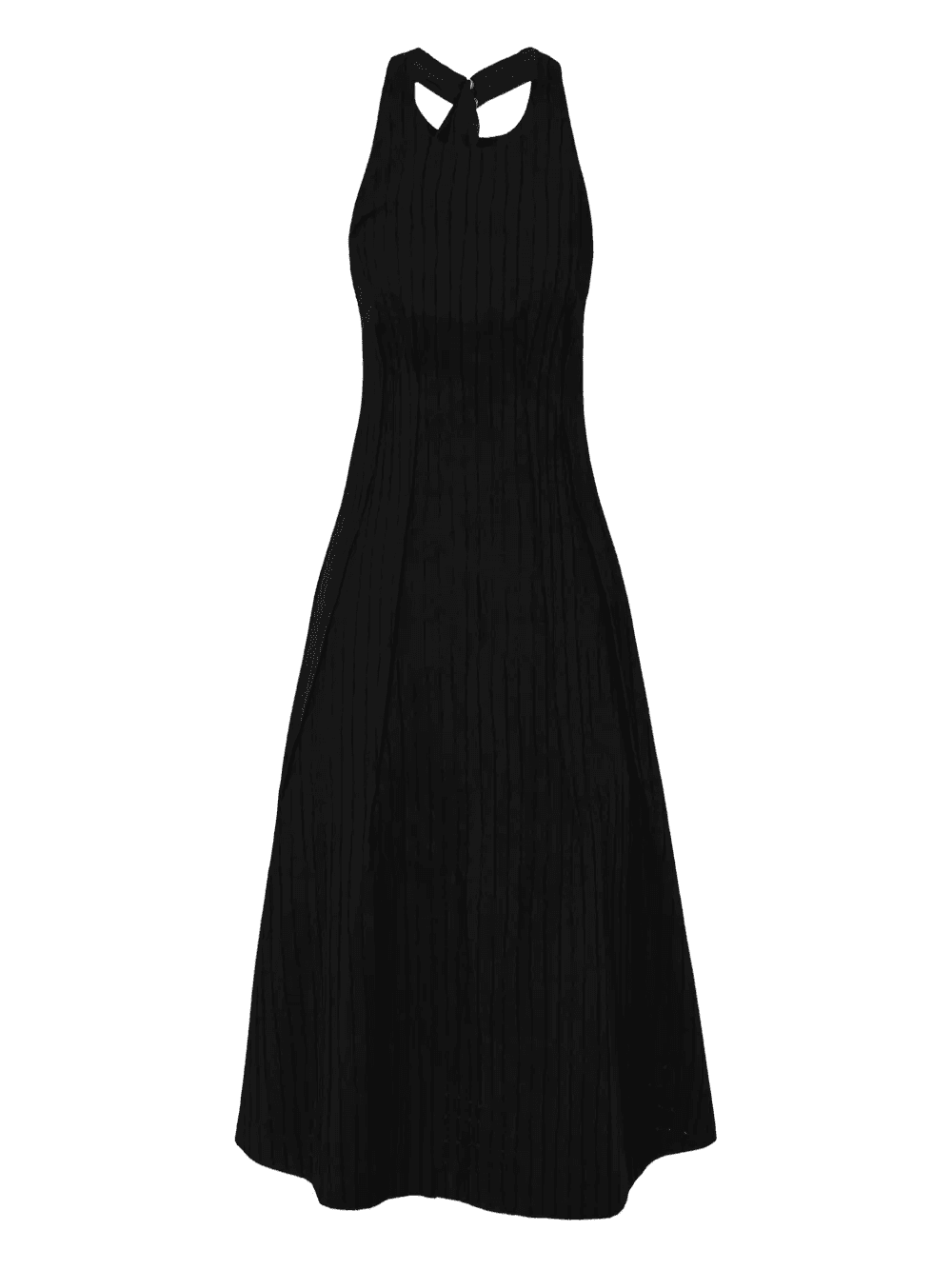 halter-neck pleated midi dress - Image 1