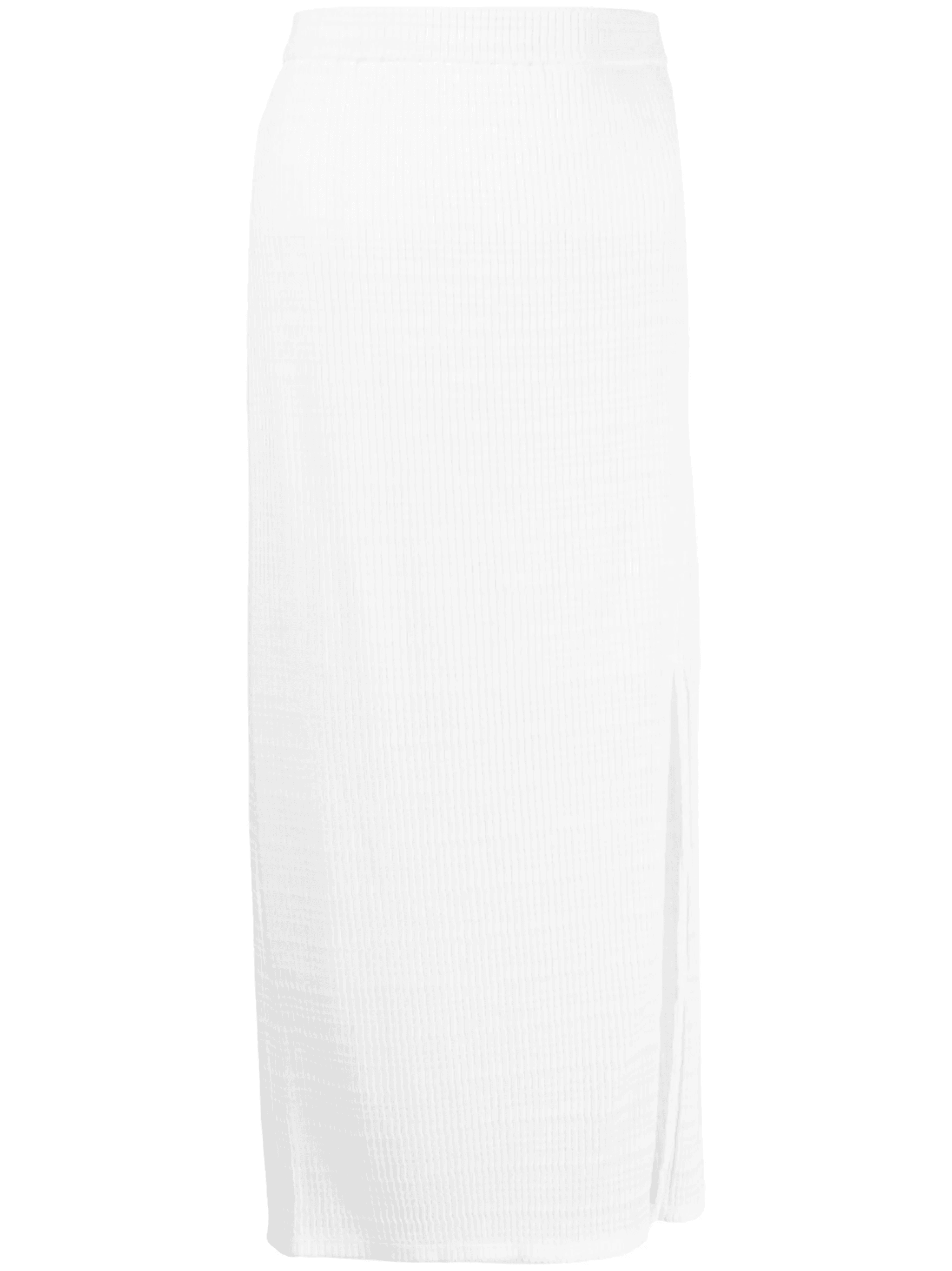 ribbed side-slit maxi skirt - Image 1