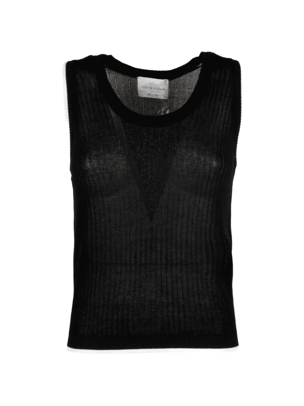 ribbed-knit tank top - Image 1