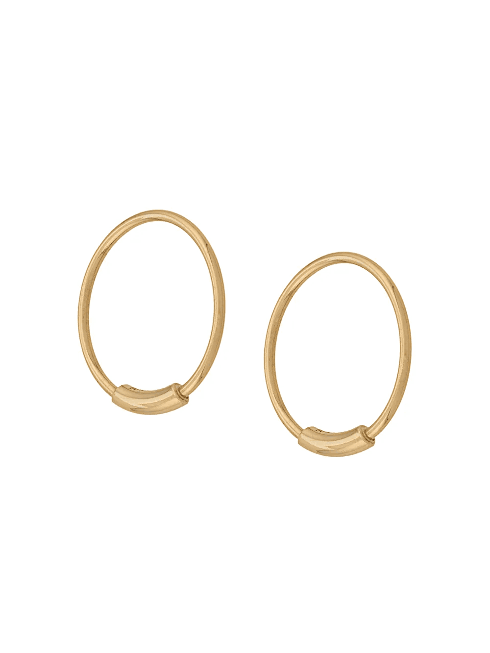 Basic S hoop earrings - Image 1