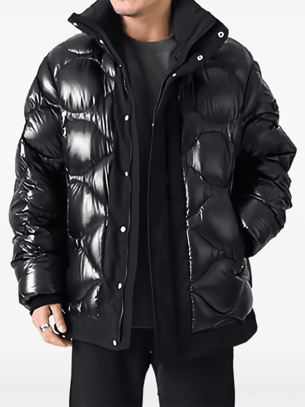 bubble-quilted padded jacket - Image 1