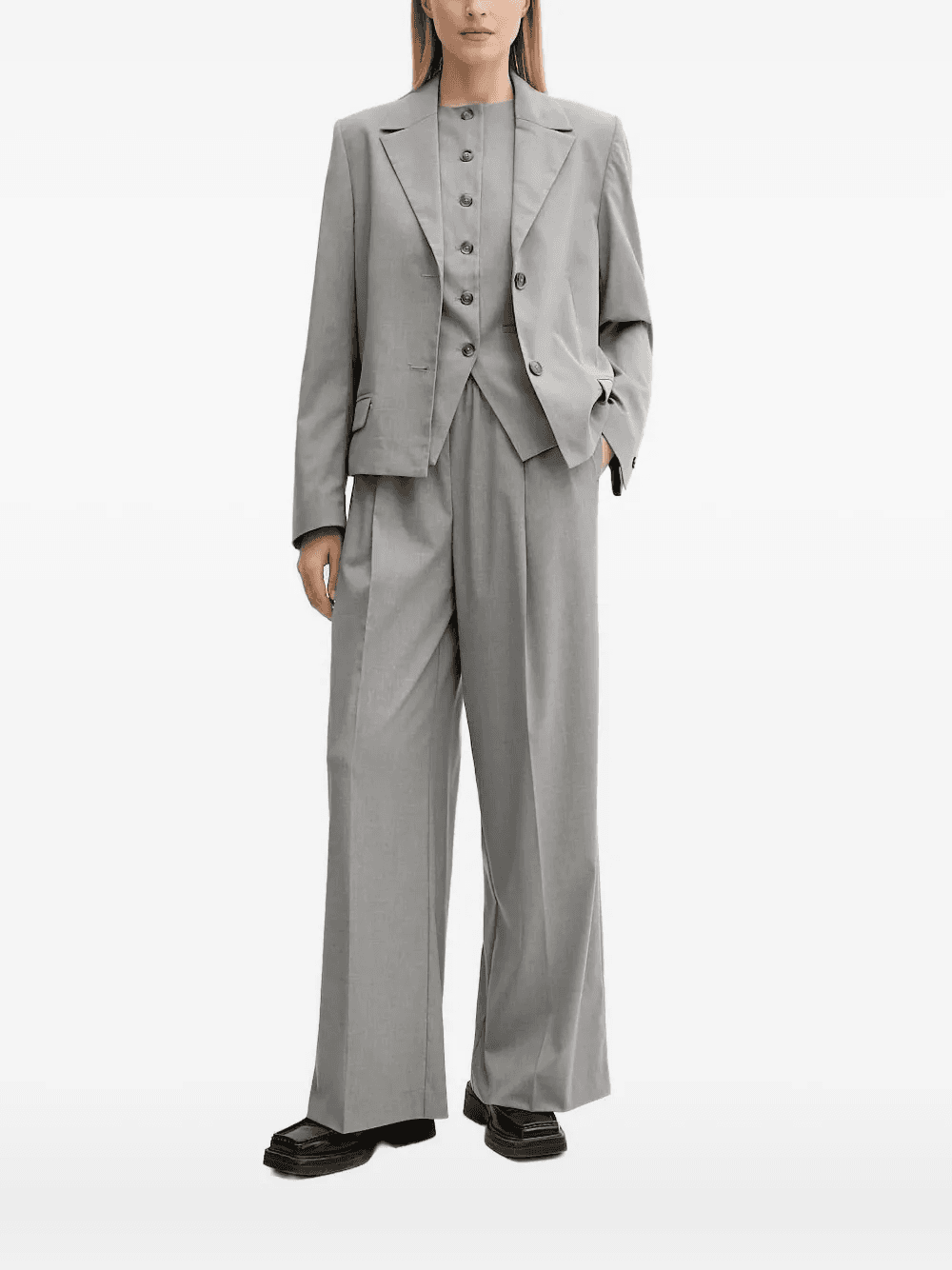 button-fastening sleeveless top - Image 1