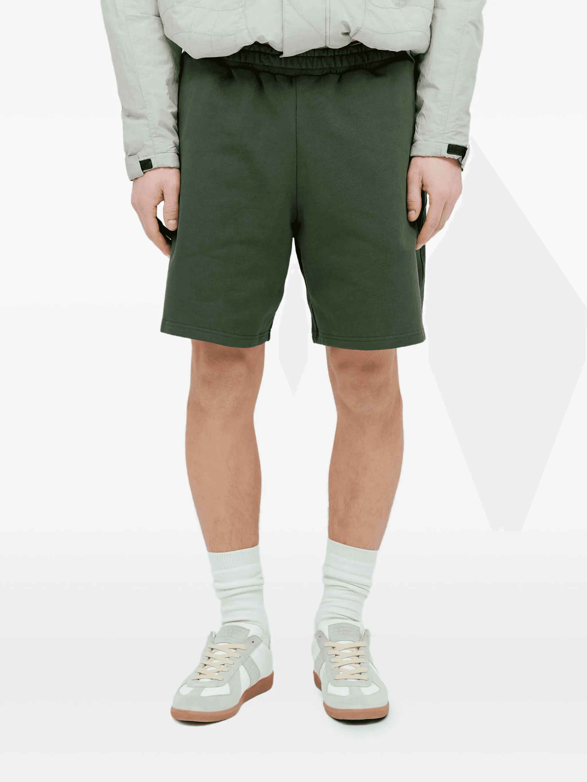 drawstring-waistband track shorts - Image 1