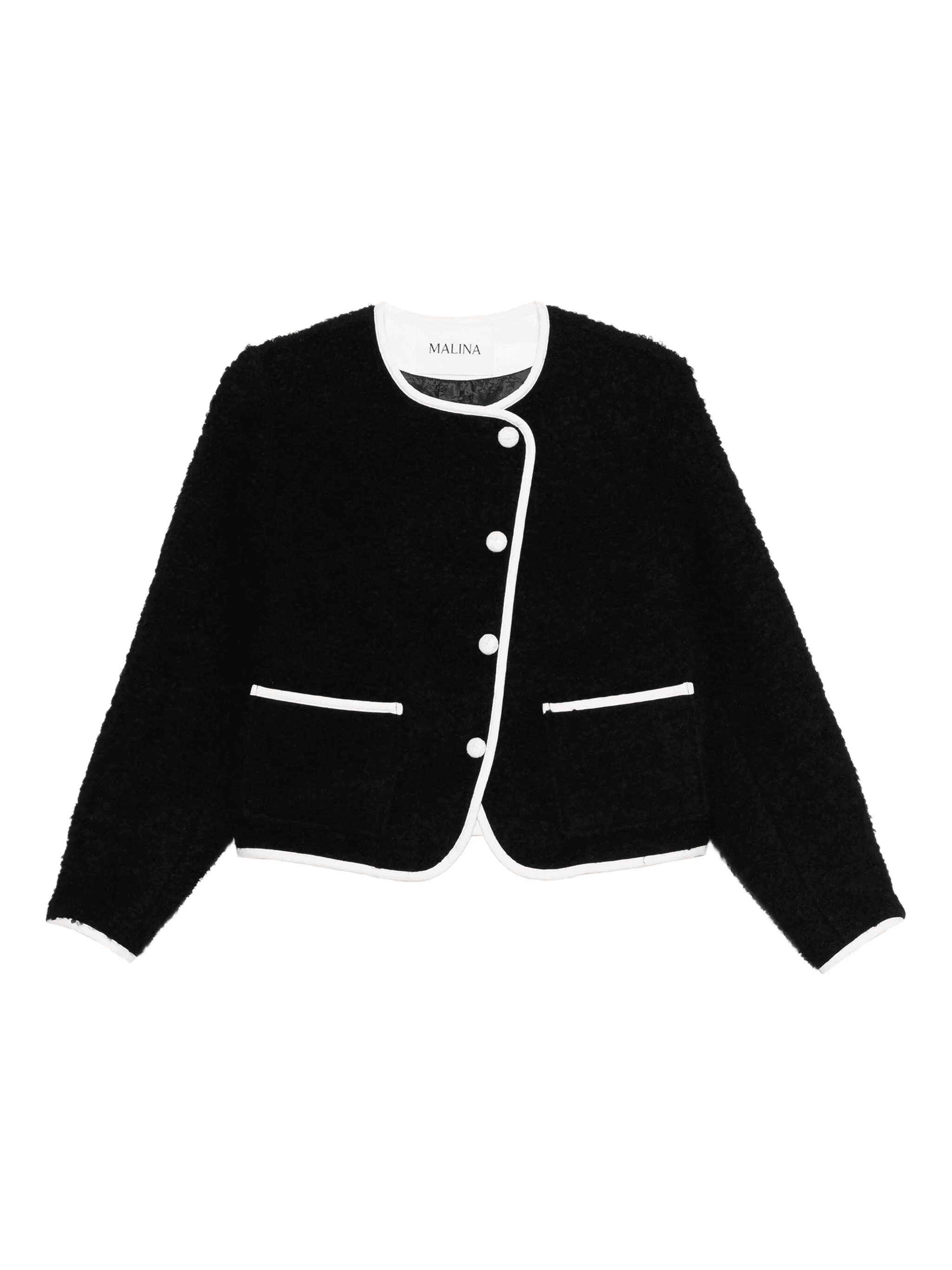 buttoned cropped jacket - Image 1