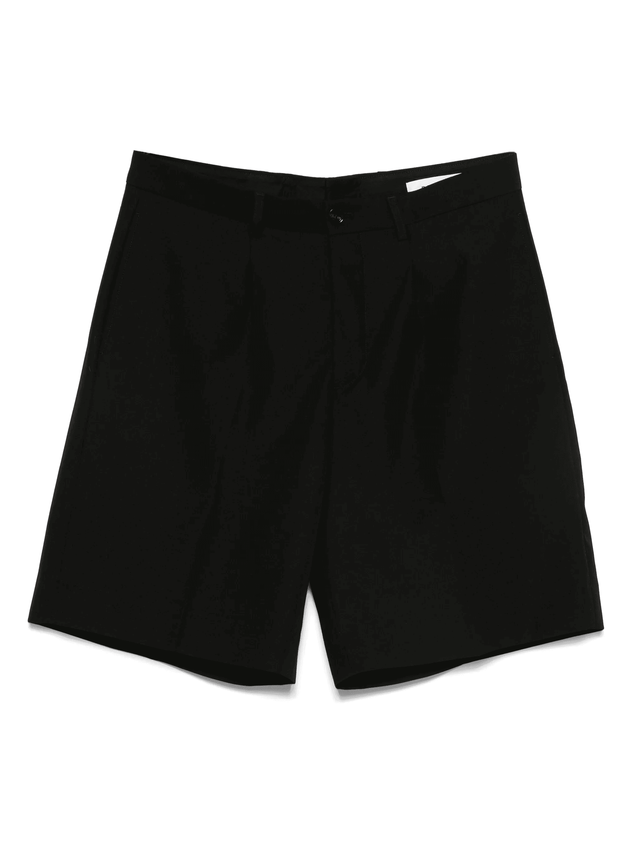 pleated cotton shorts - Image 1