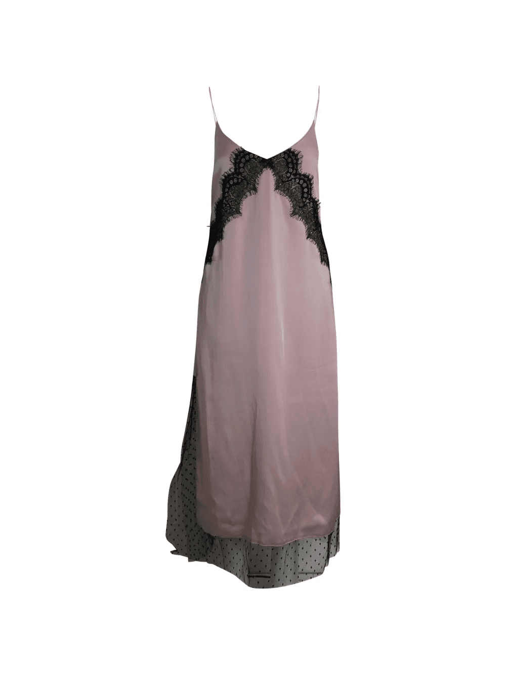 lace-trimmed midi dress - Image 1