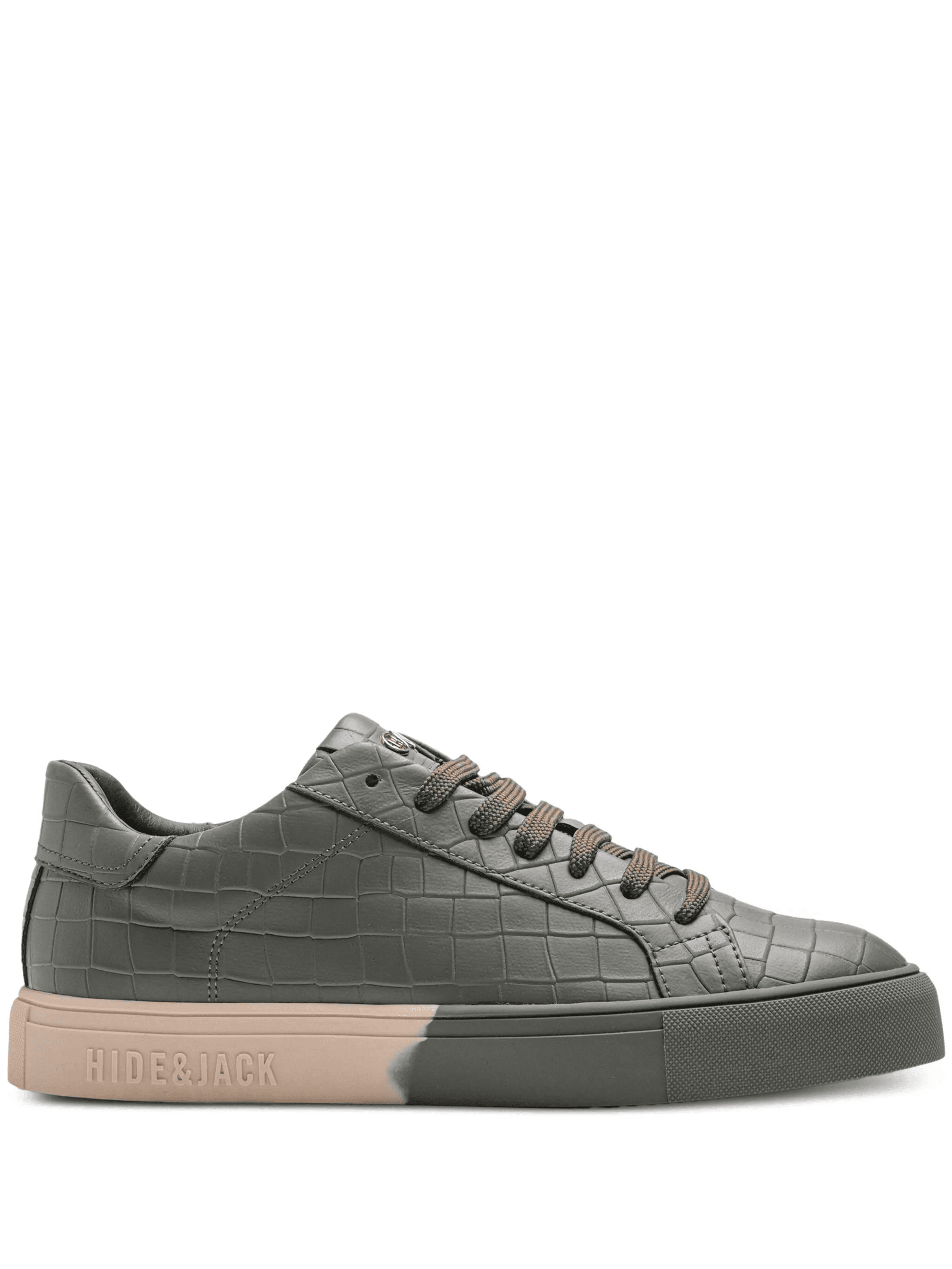 crocodile-embossed sneakers - Image 1