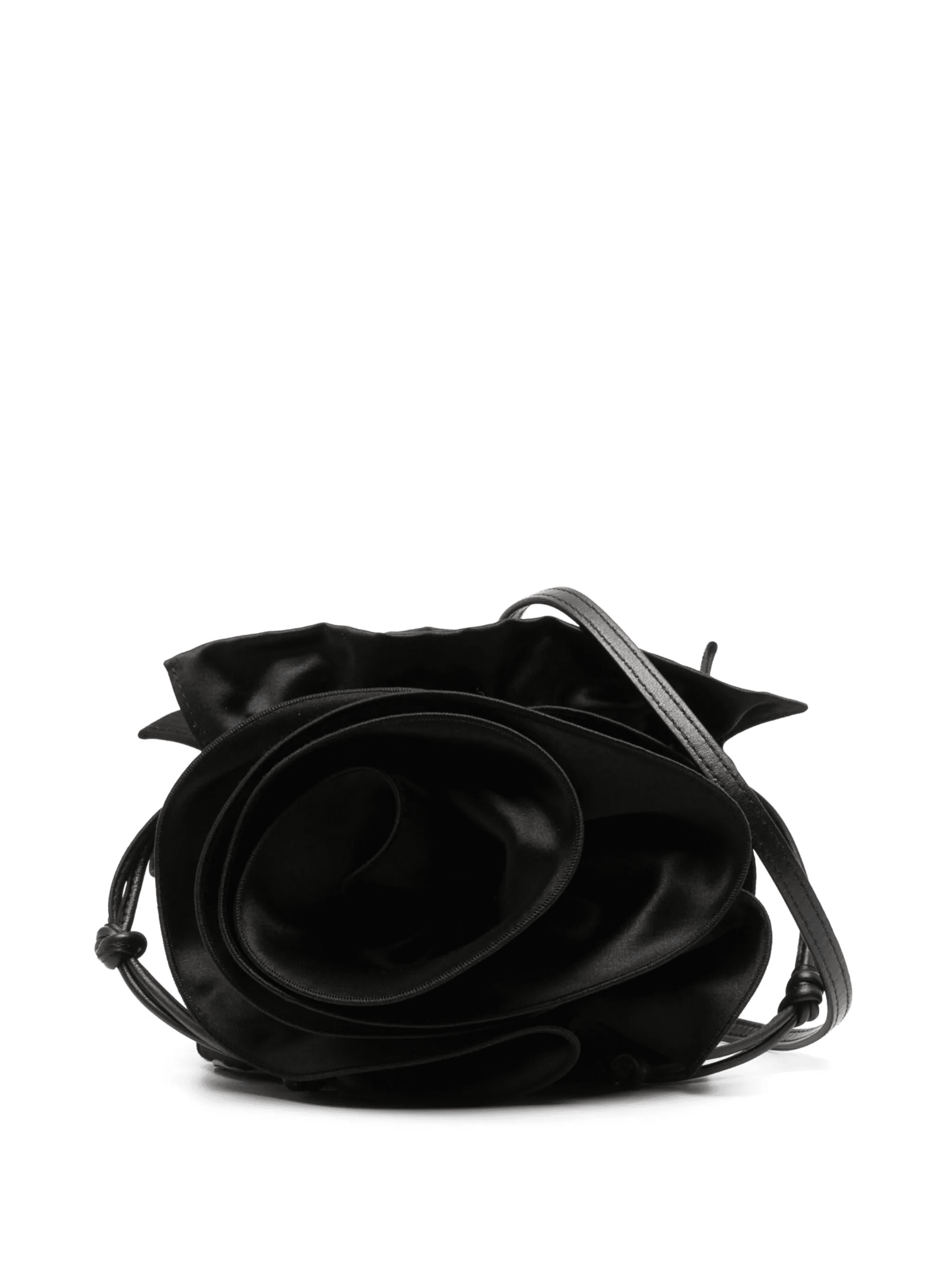 Magda satin flower bucket bag - Image 1