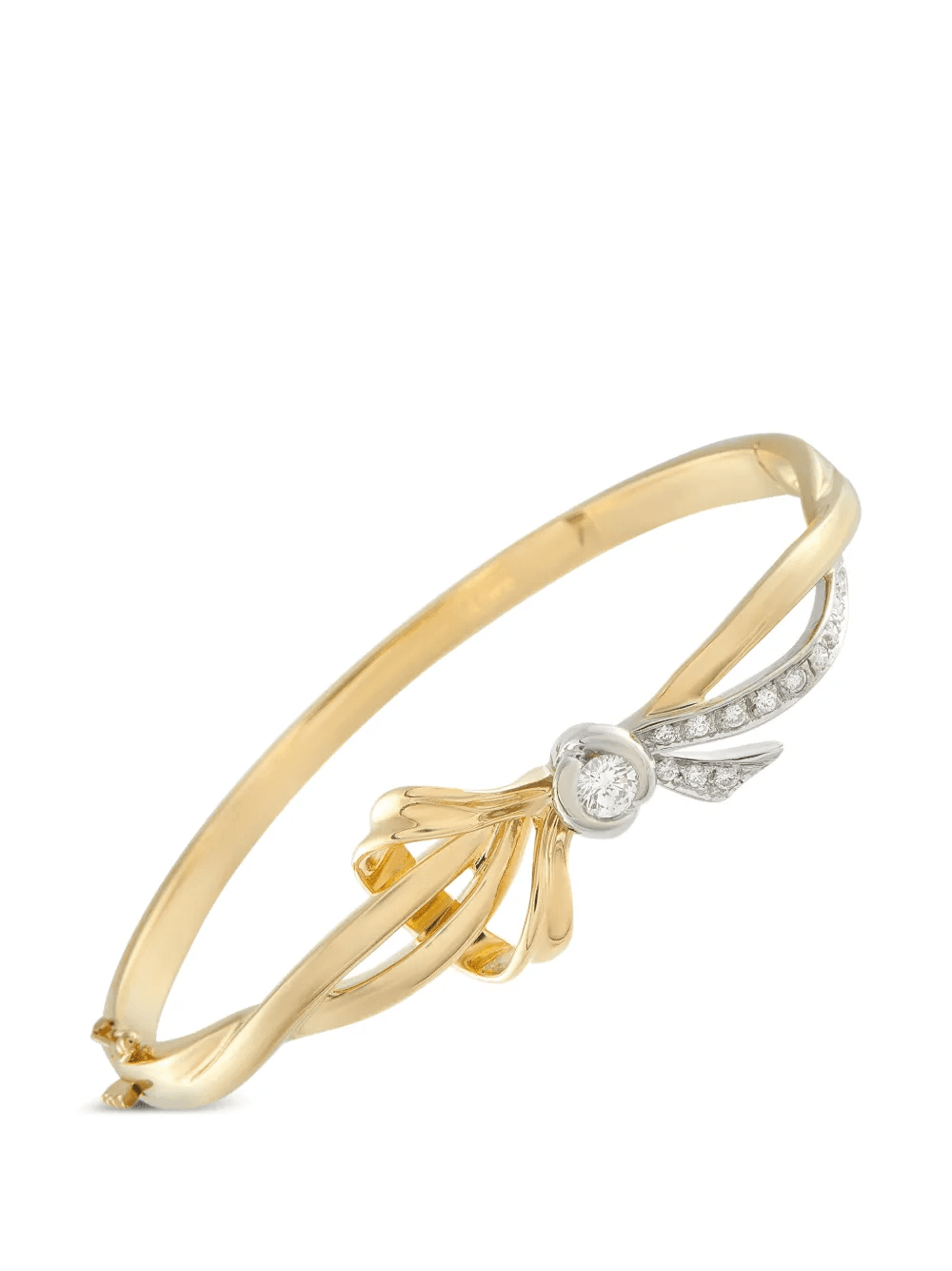 diamond 18K yellow gold bracelet - Image 1