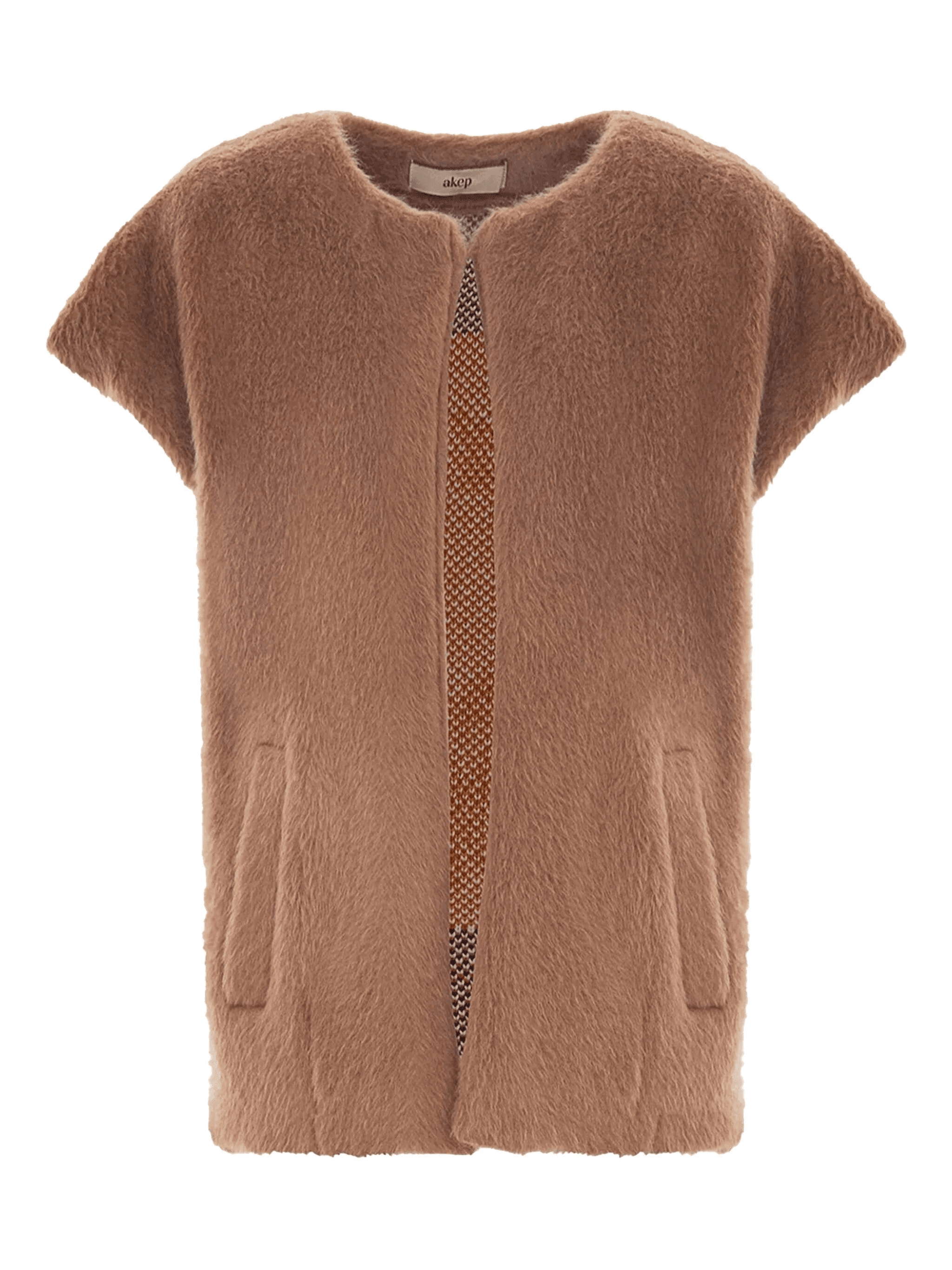 embroidered side-pockets jacket - Image 1