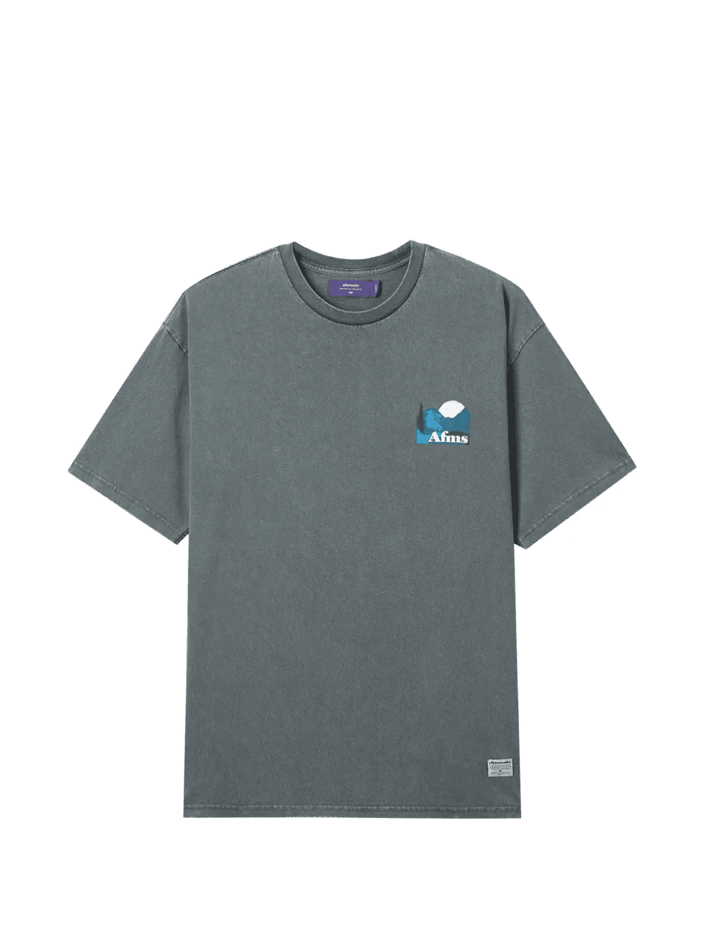 landscape-print T-shirt - Image 1