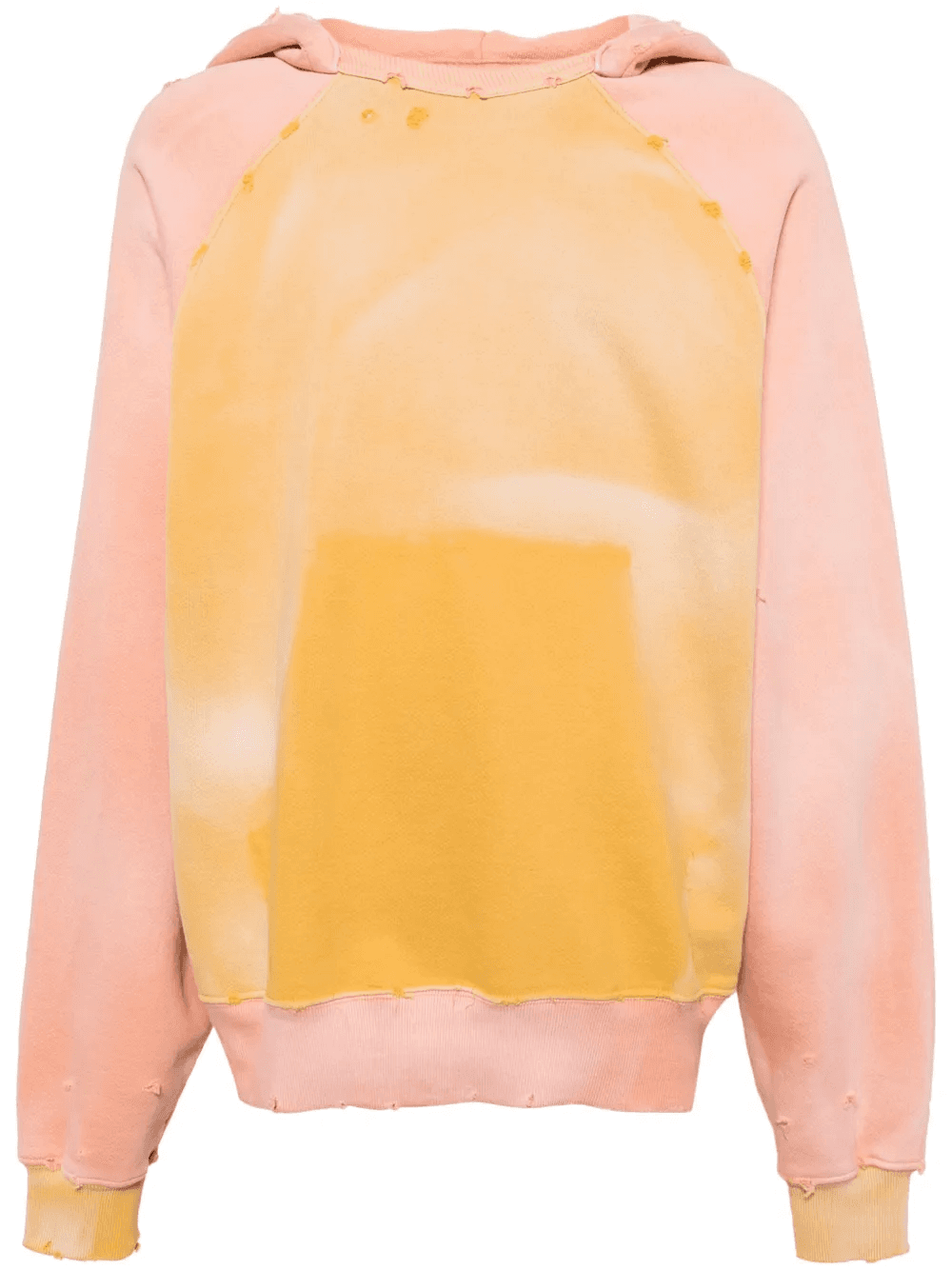 Throwback distress-detail hoodie - Image 1