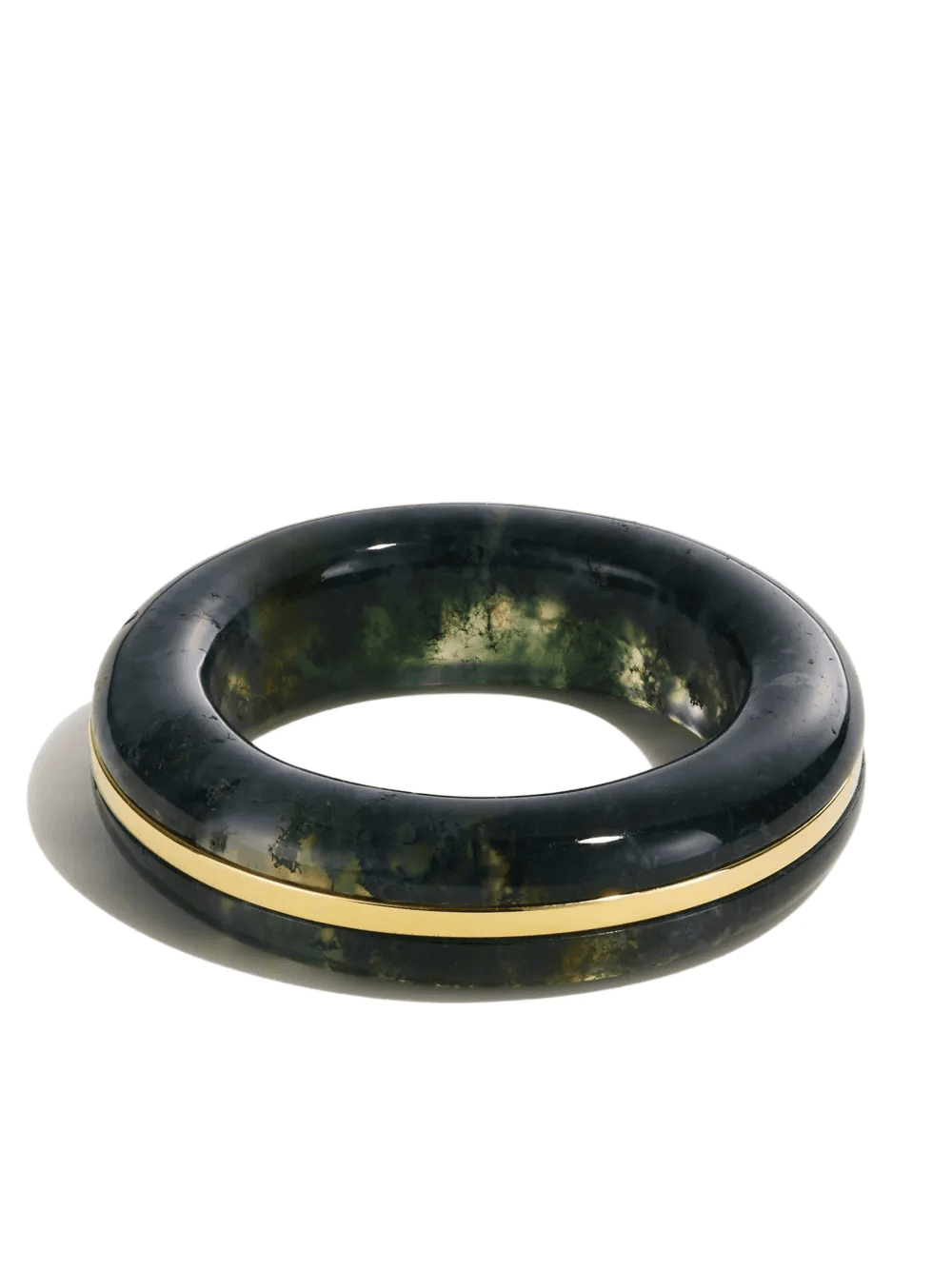 14K gold agate ring - Image 1