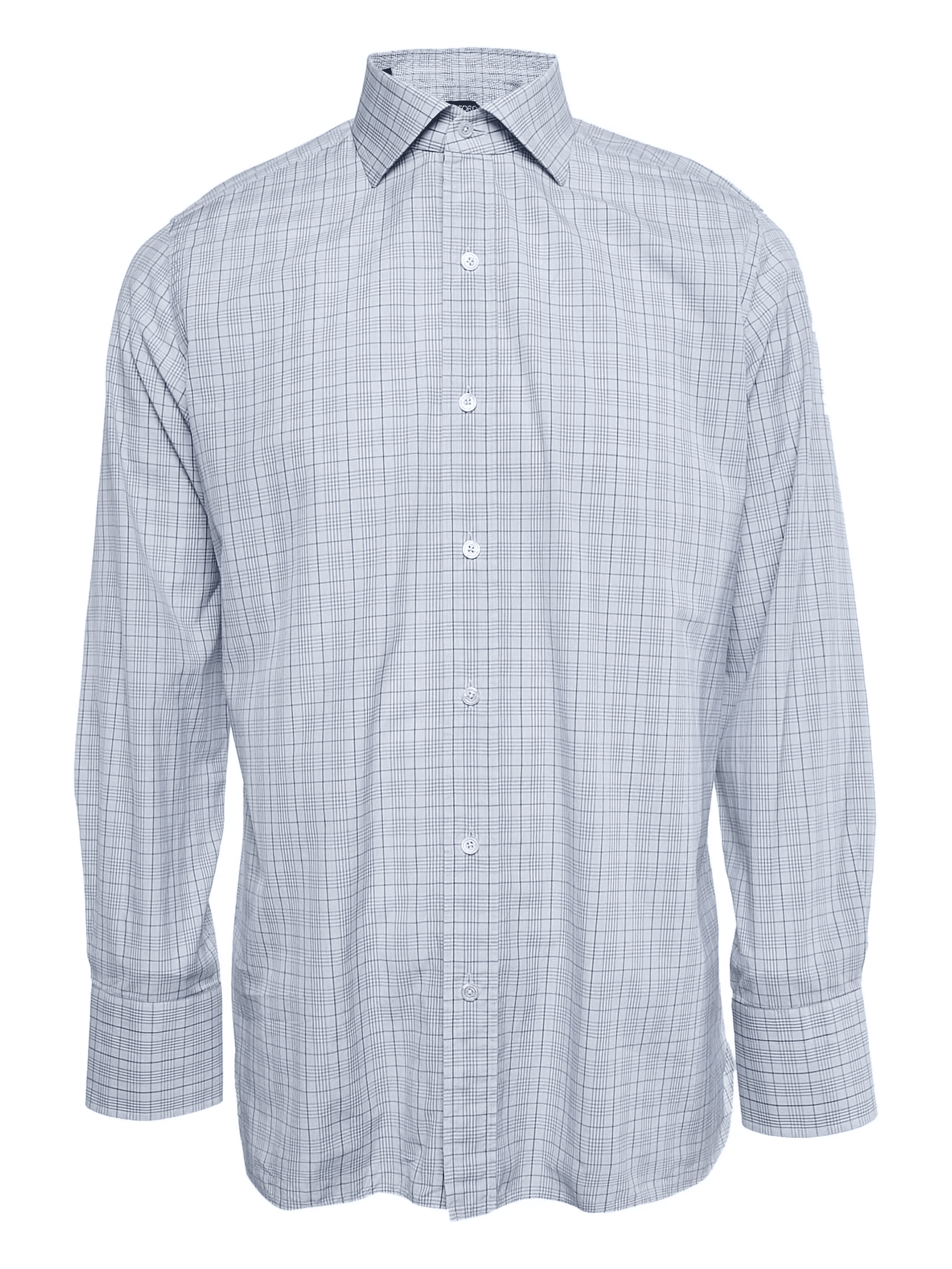 pre-owned tartan cotton shirt - Image 1