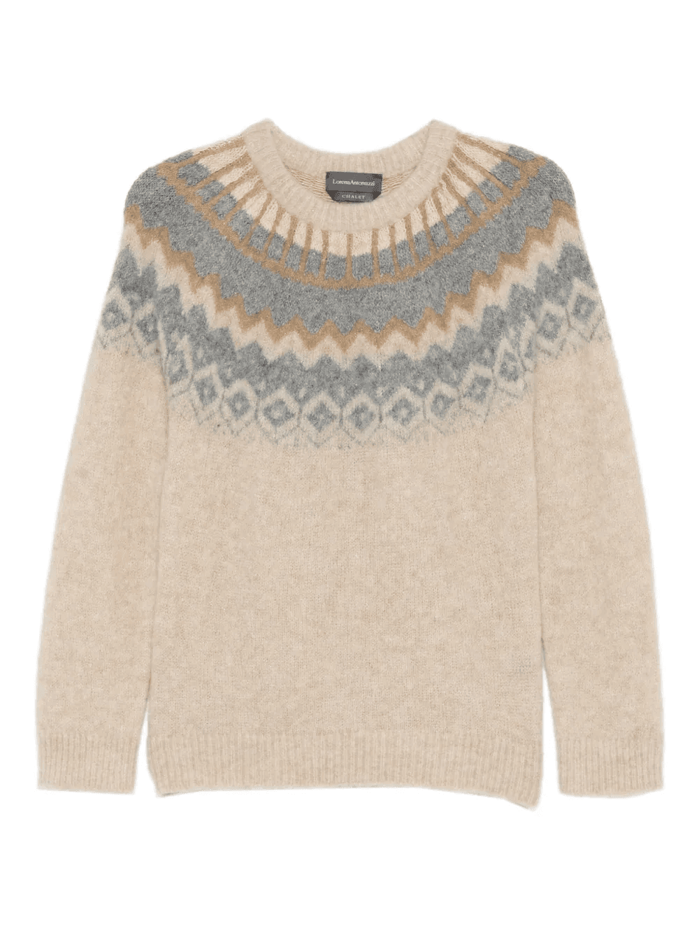 patterned crew-neck sweater - Image 1