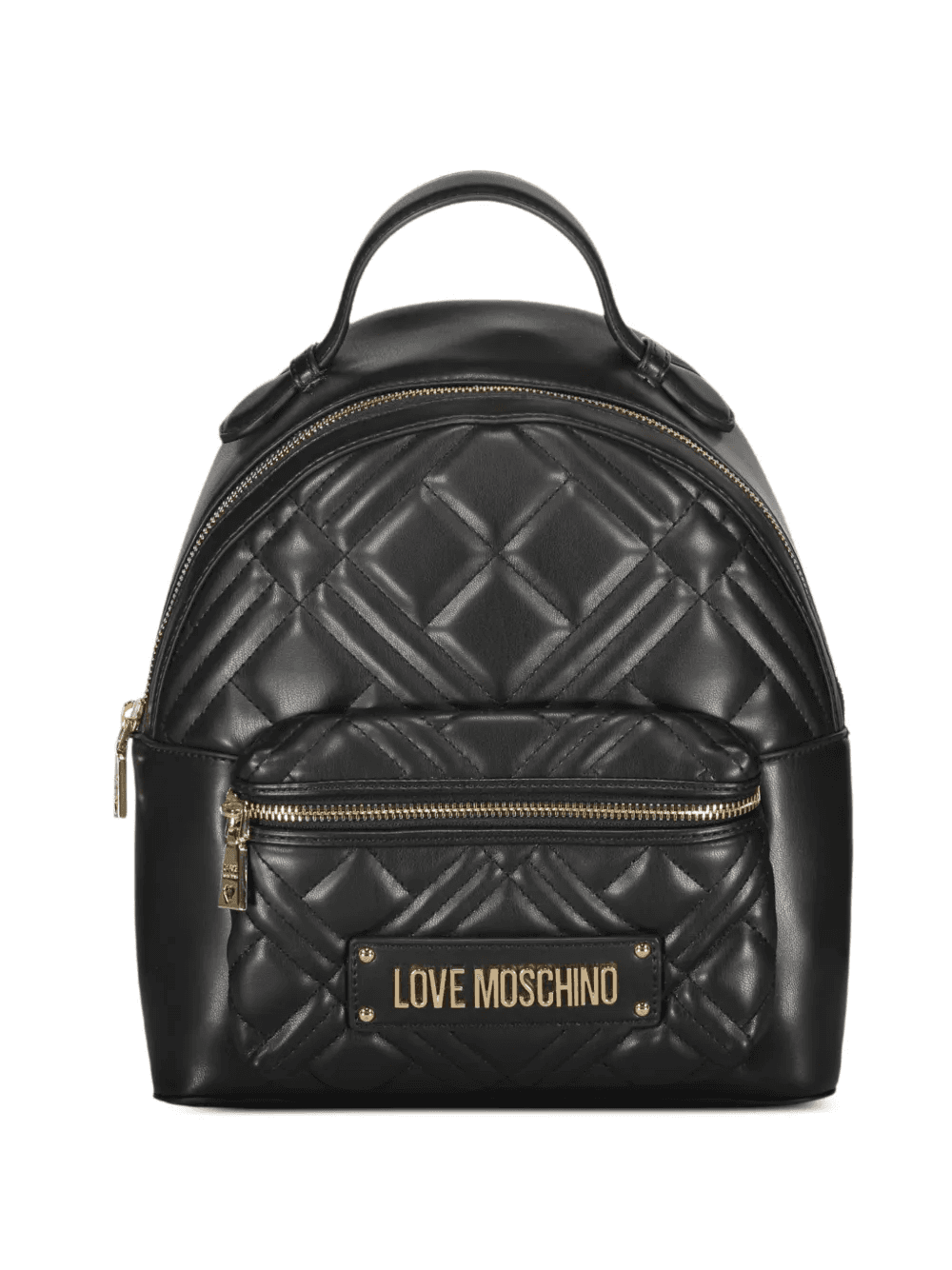 logo-plaque quilted backpack - Image 1