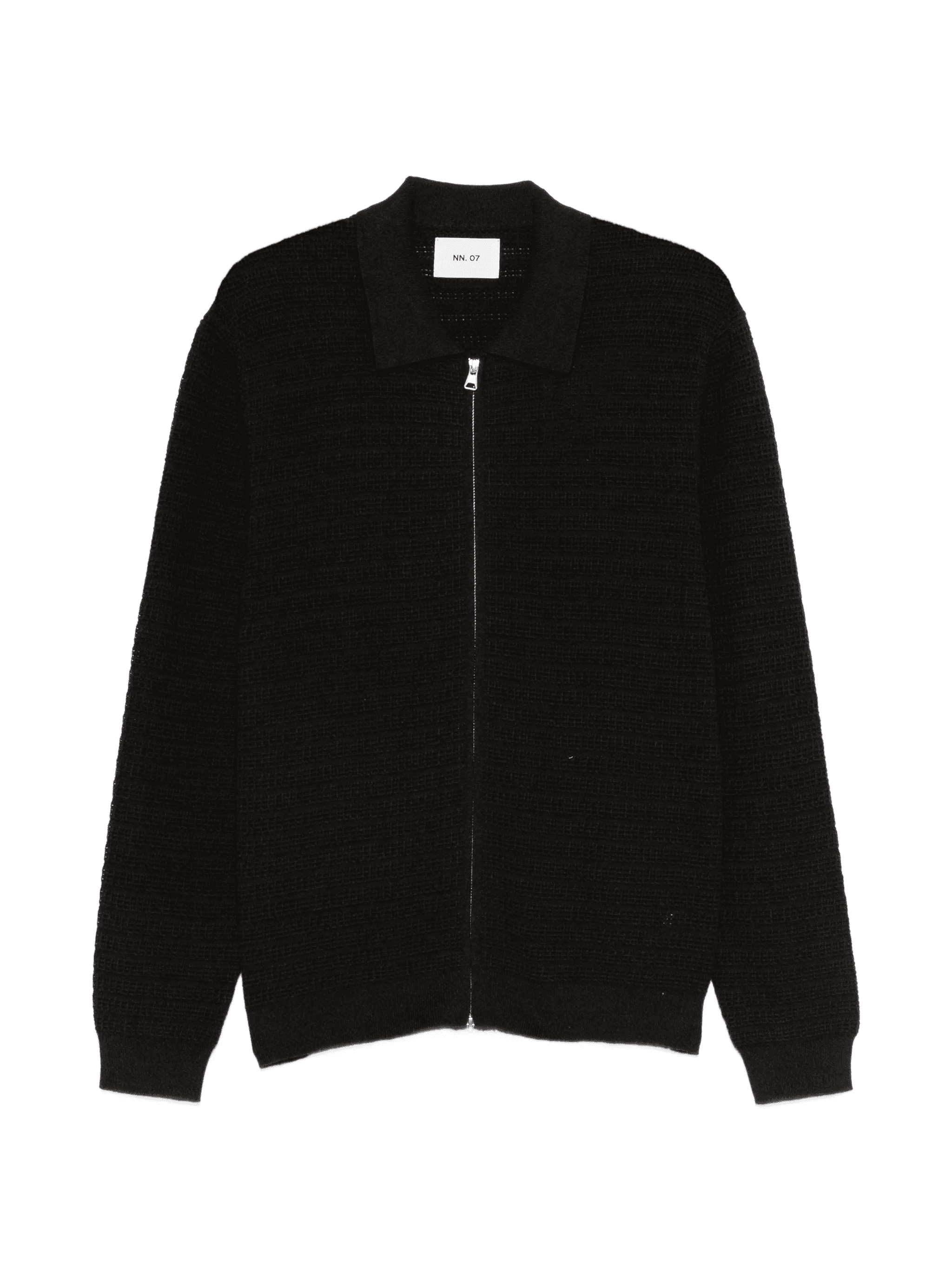 Gustav collared zip-fastening cardigan - Image 1